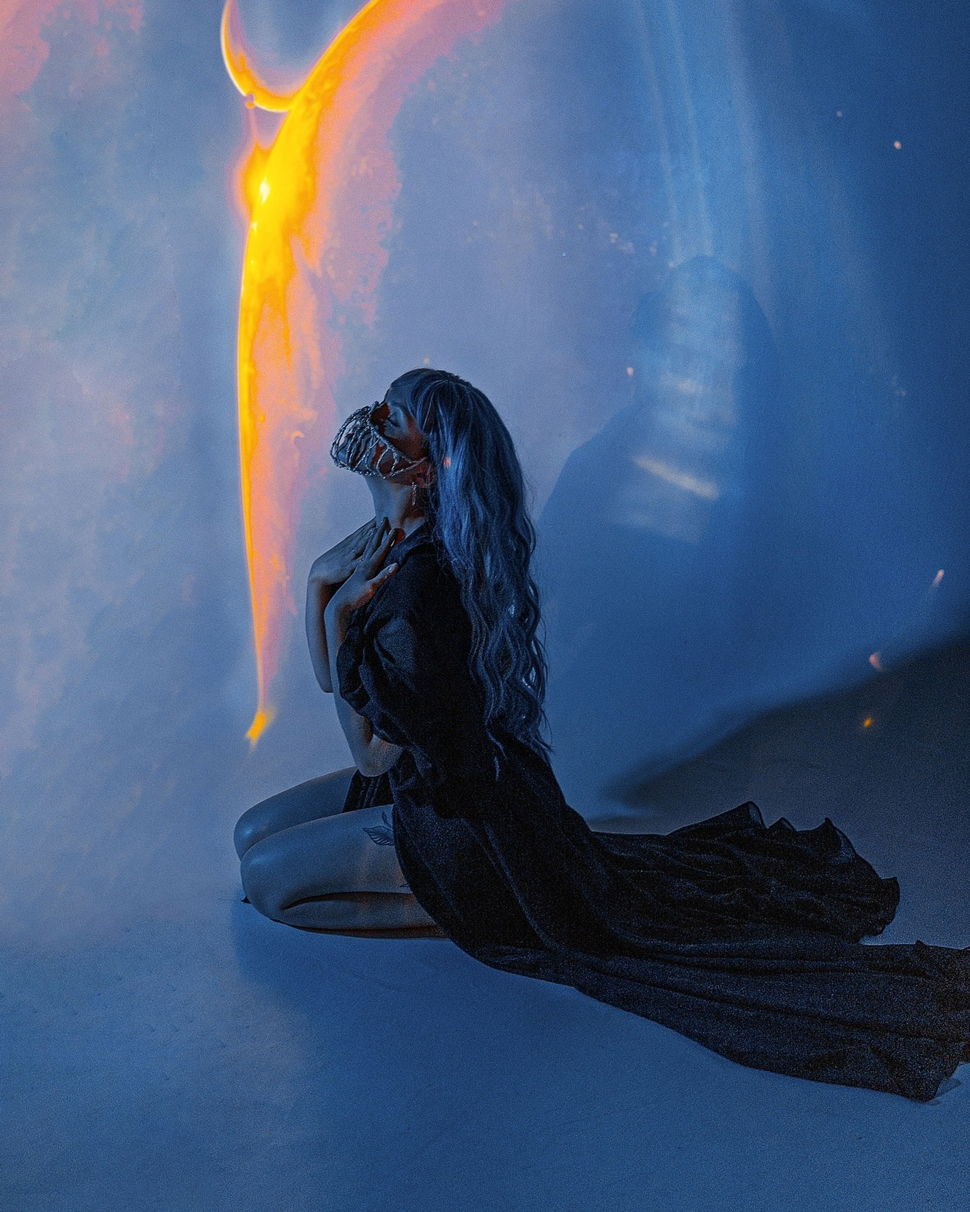 Съёмка с проектором, Таня