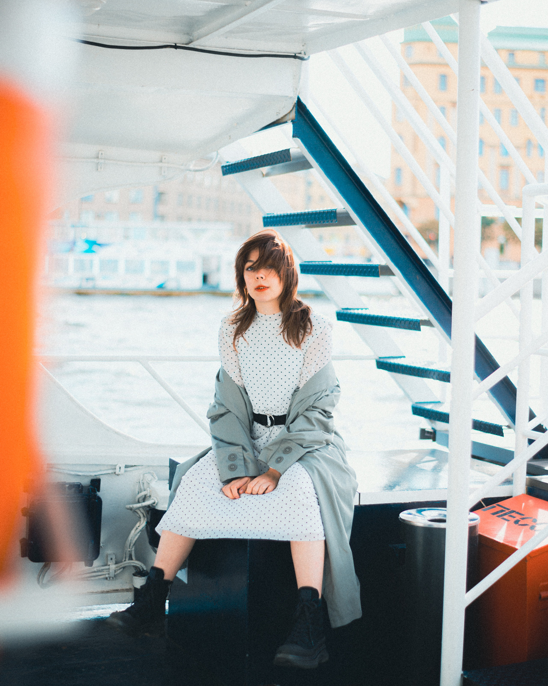 Яна на яхте