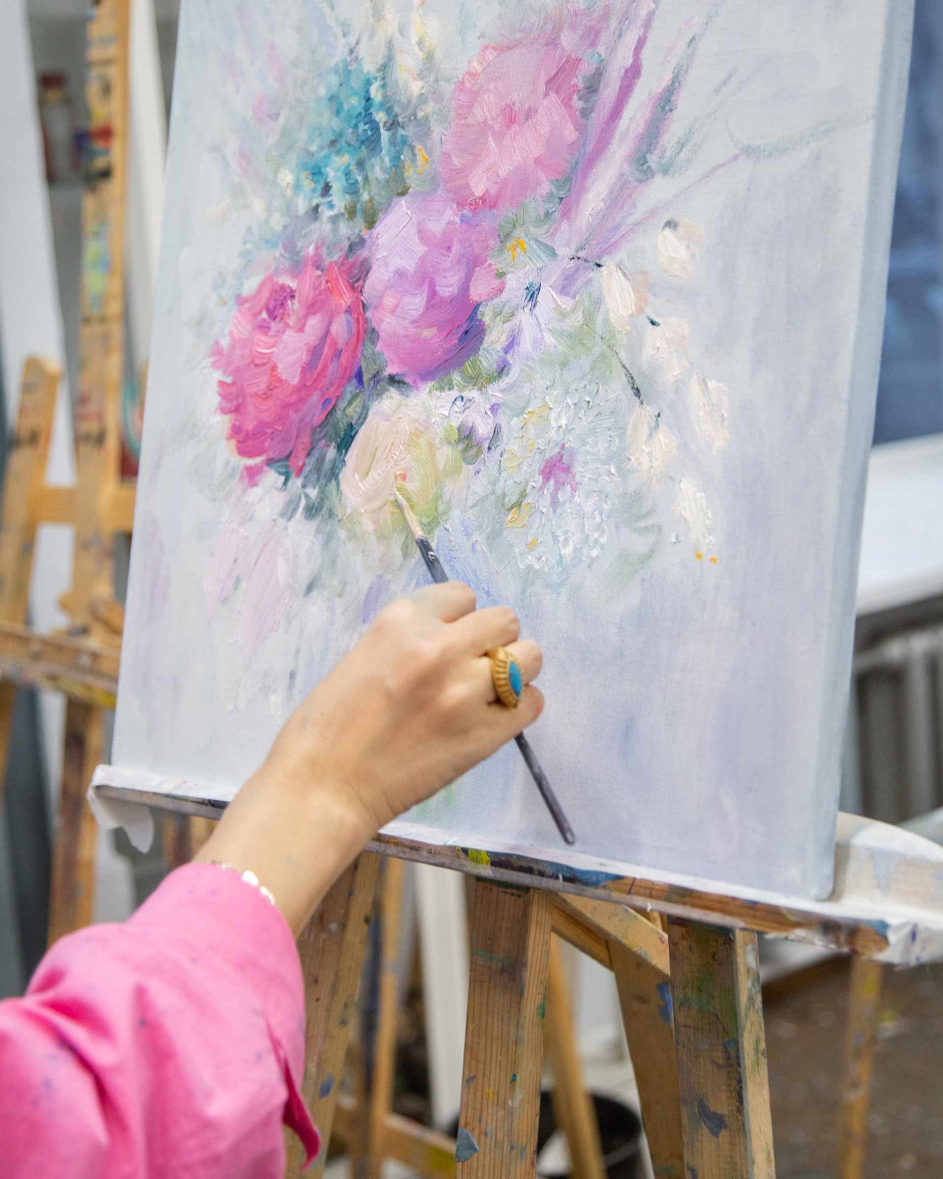 Мастер-класс Море цветов в школе Перотти