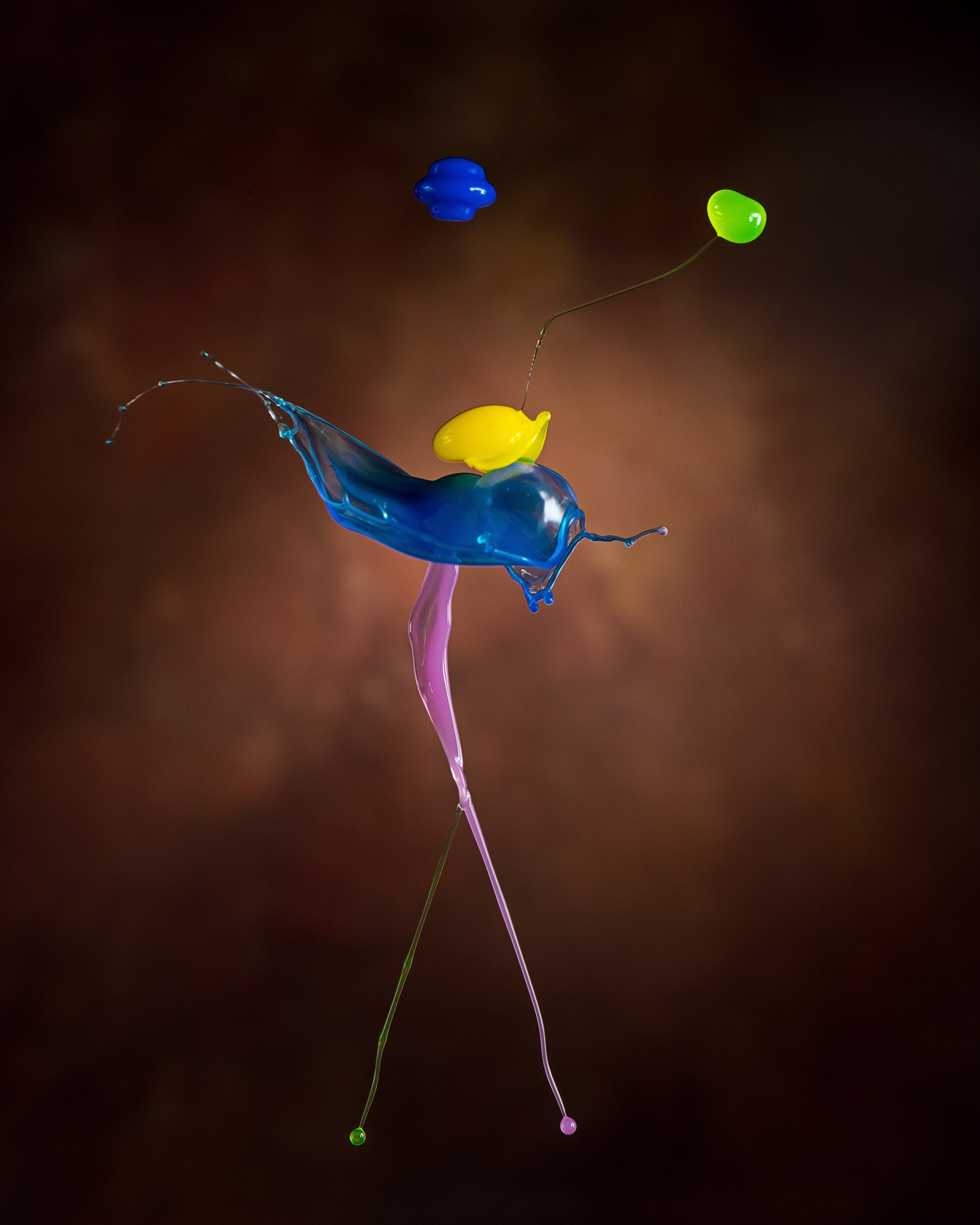 Капли с нижним клапаном