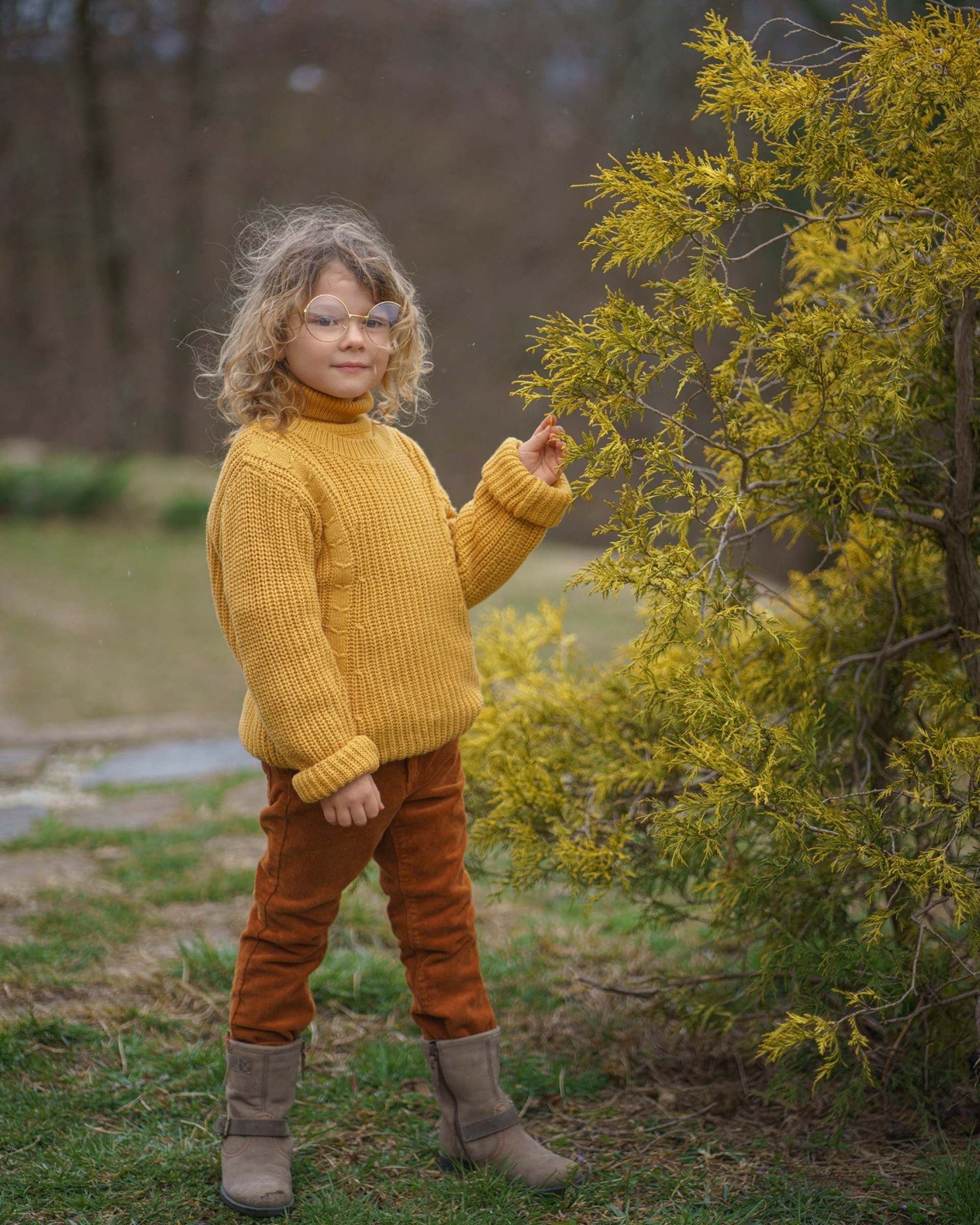 Семья на ферме