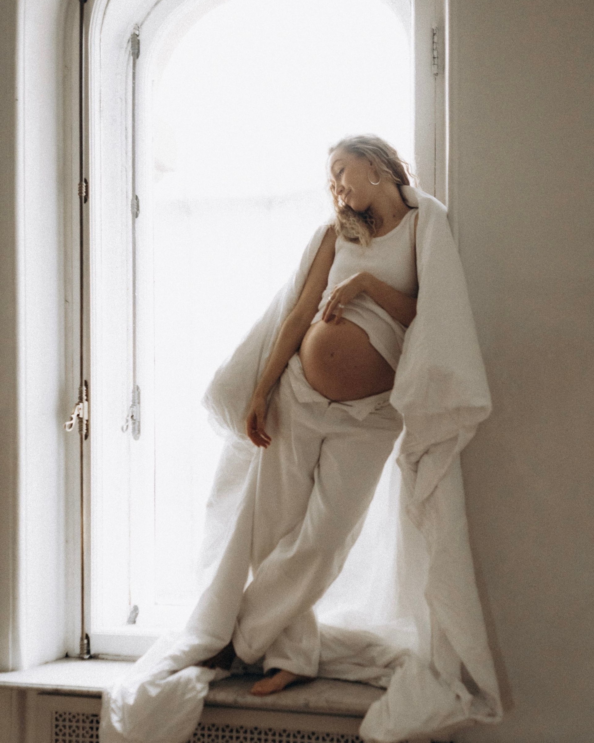 Уютная фотосъемка беременности