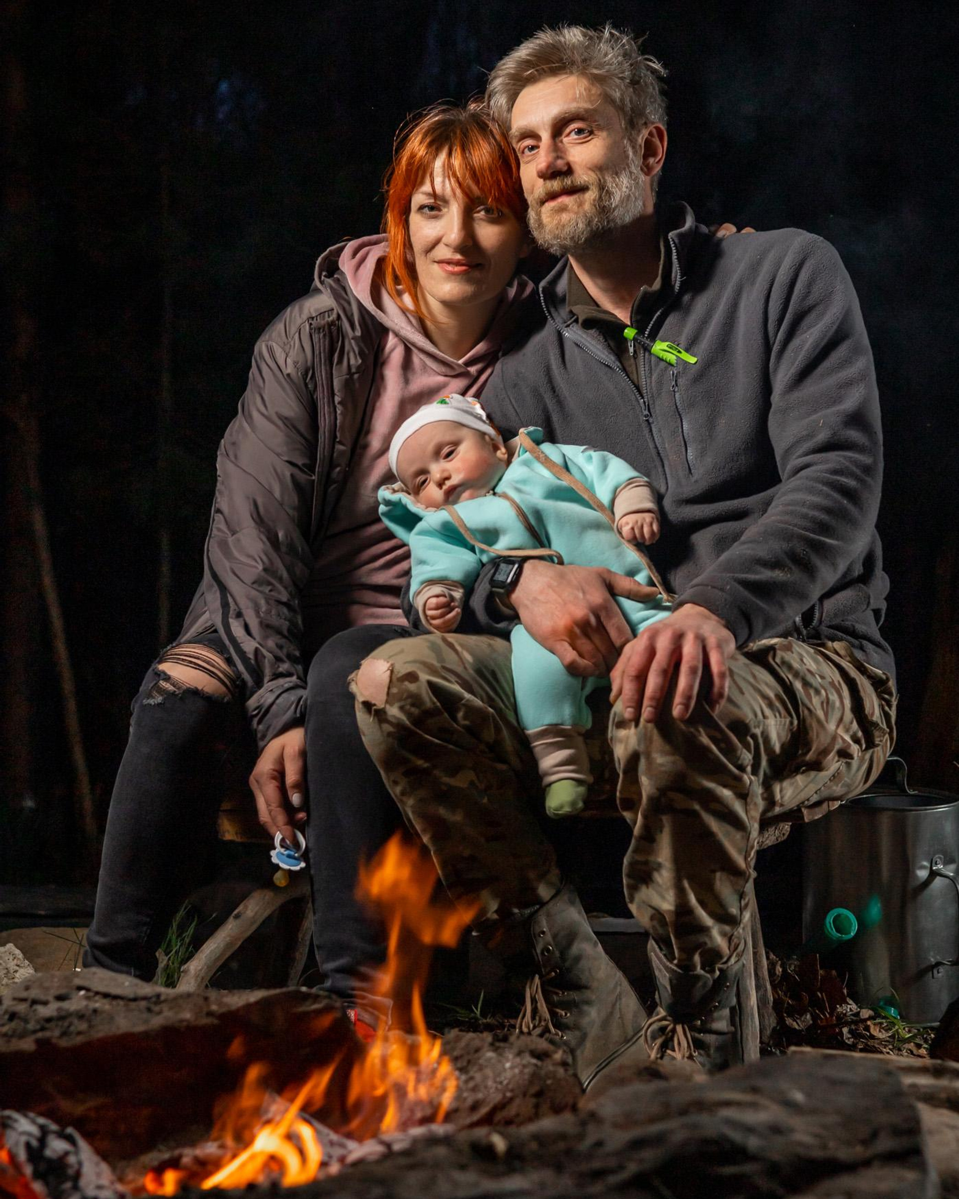 Семья на природе