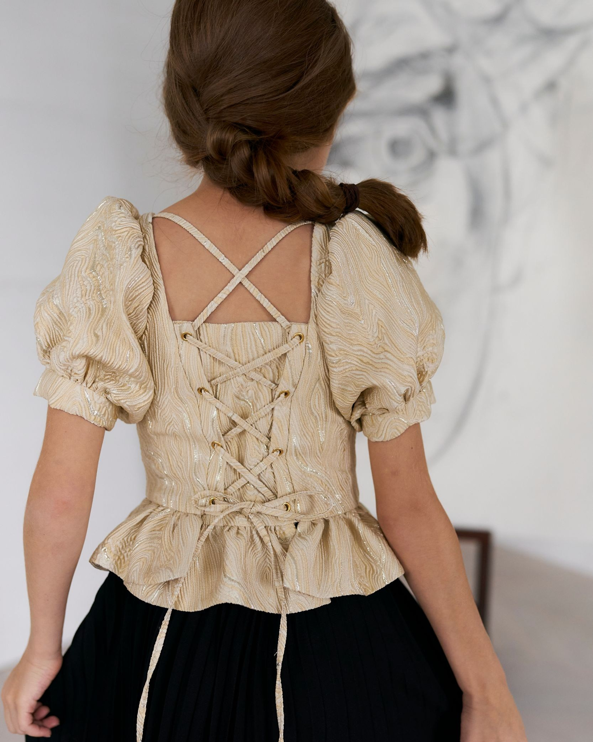 Блуза «Haute Couture» в золотом оттенке