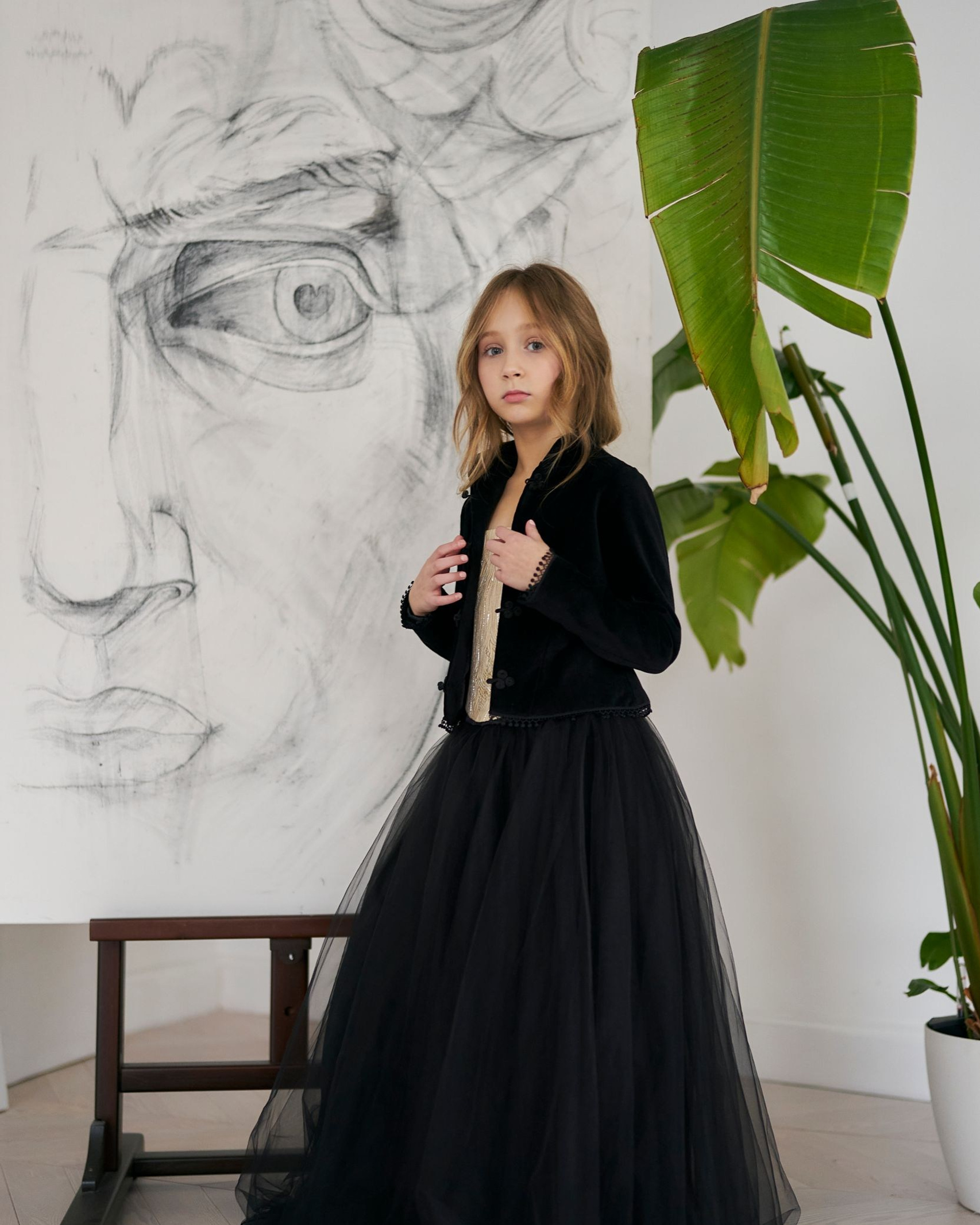 Фатиновая юбка в пол ‘Jolie Tulle’ Noire черная