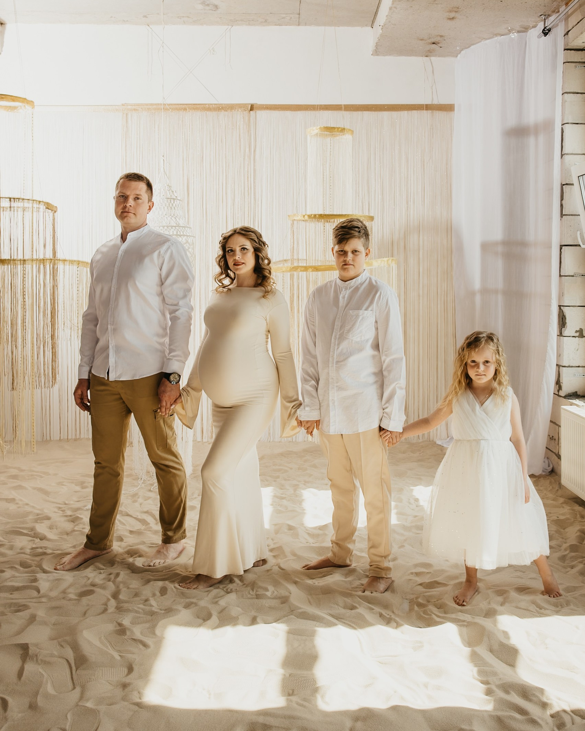 Сергей, Марина, Влад и София