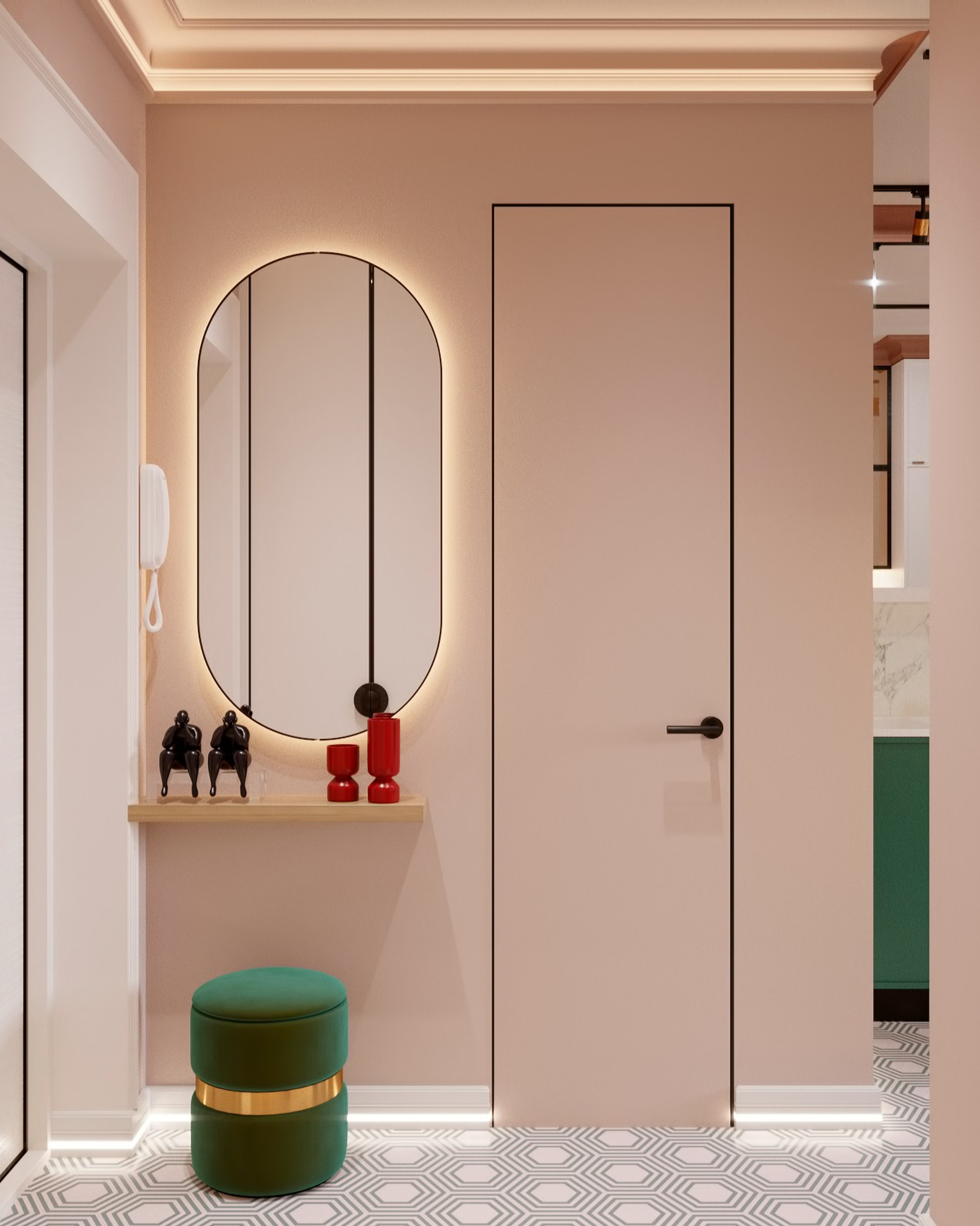 Небольшая студия для девушки в ЖК Лучи. 2022 год