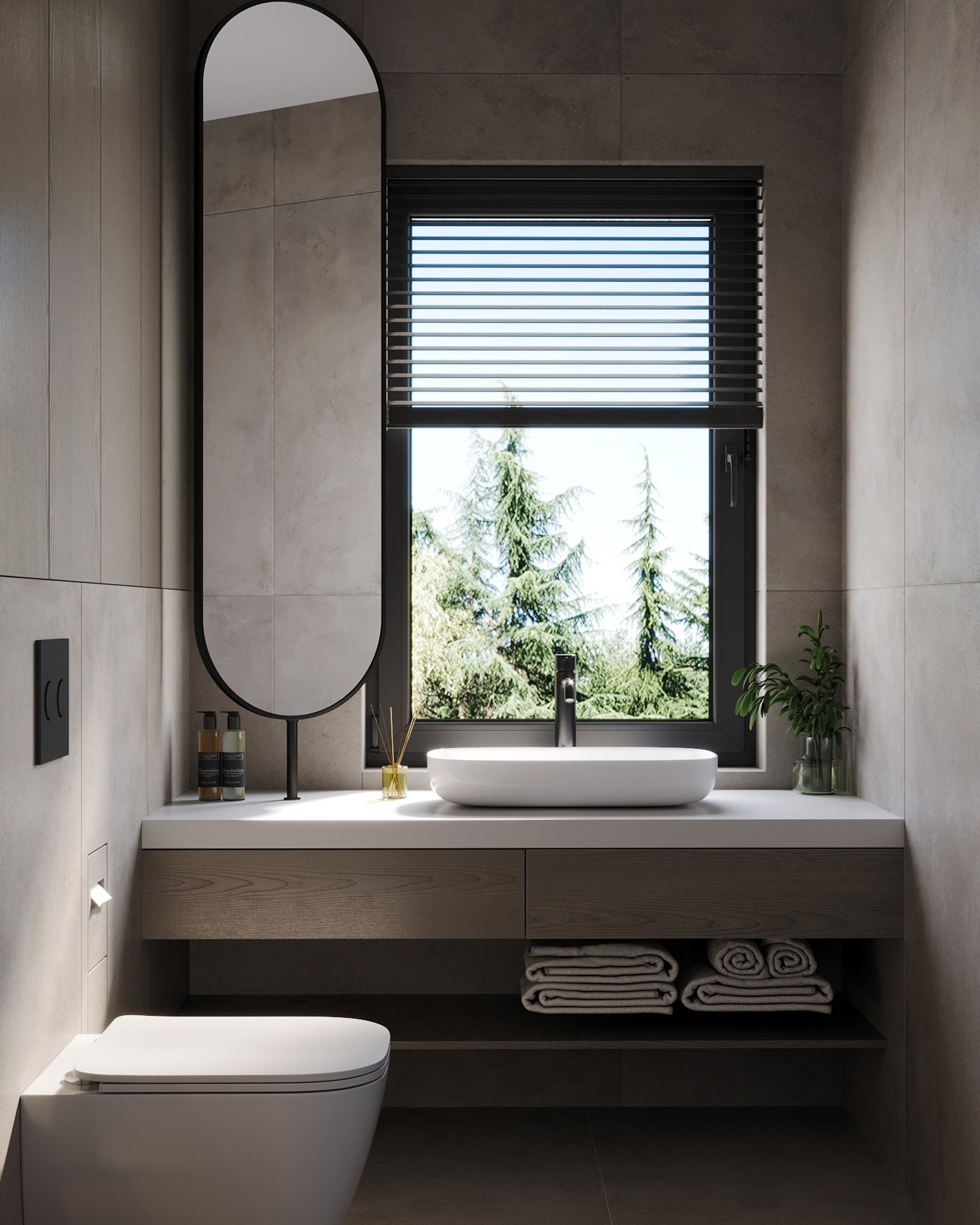 Санузлы в частном доме. Клиент: Vinokurov Buro г. Екатеринбург