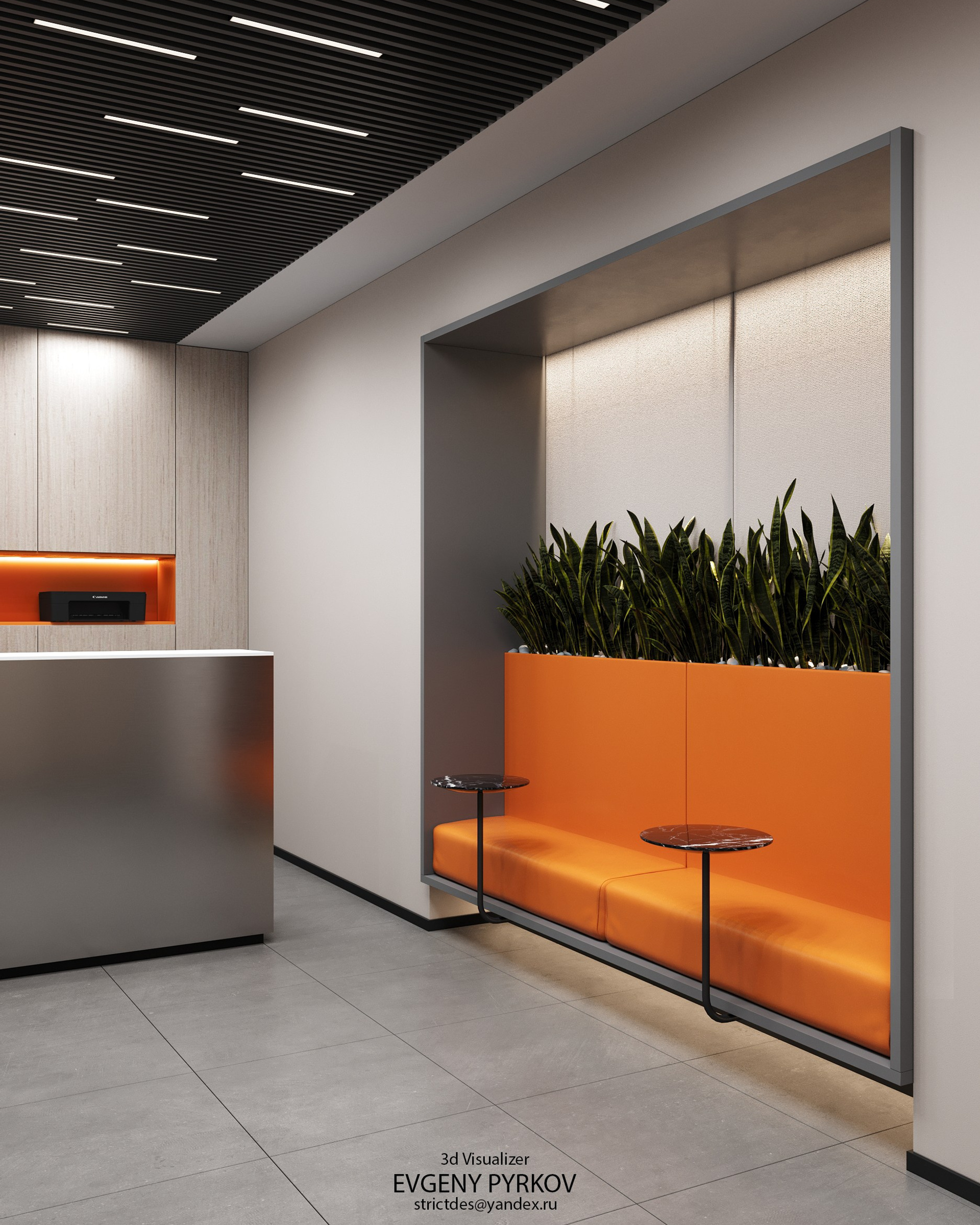 Ресепшн в небольшом офисе. Клиент BAUFLEX