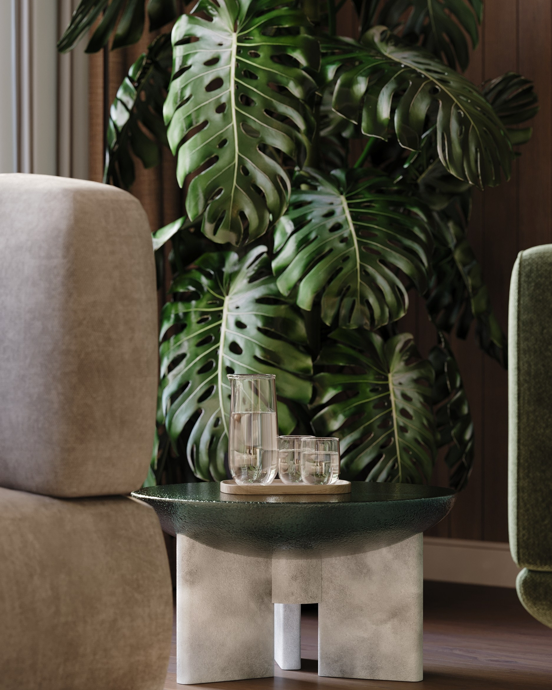 Кухня гостиная в частном доме. Клиент Elena Zorina design studio