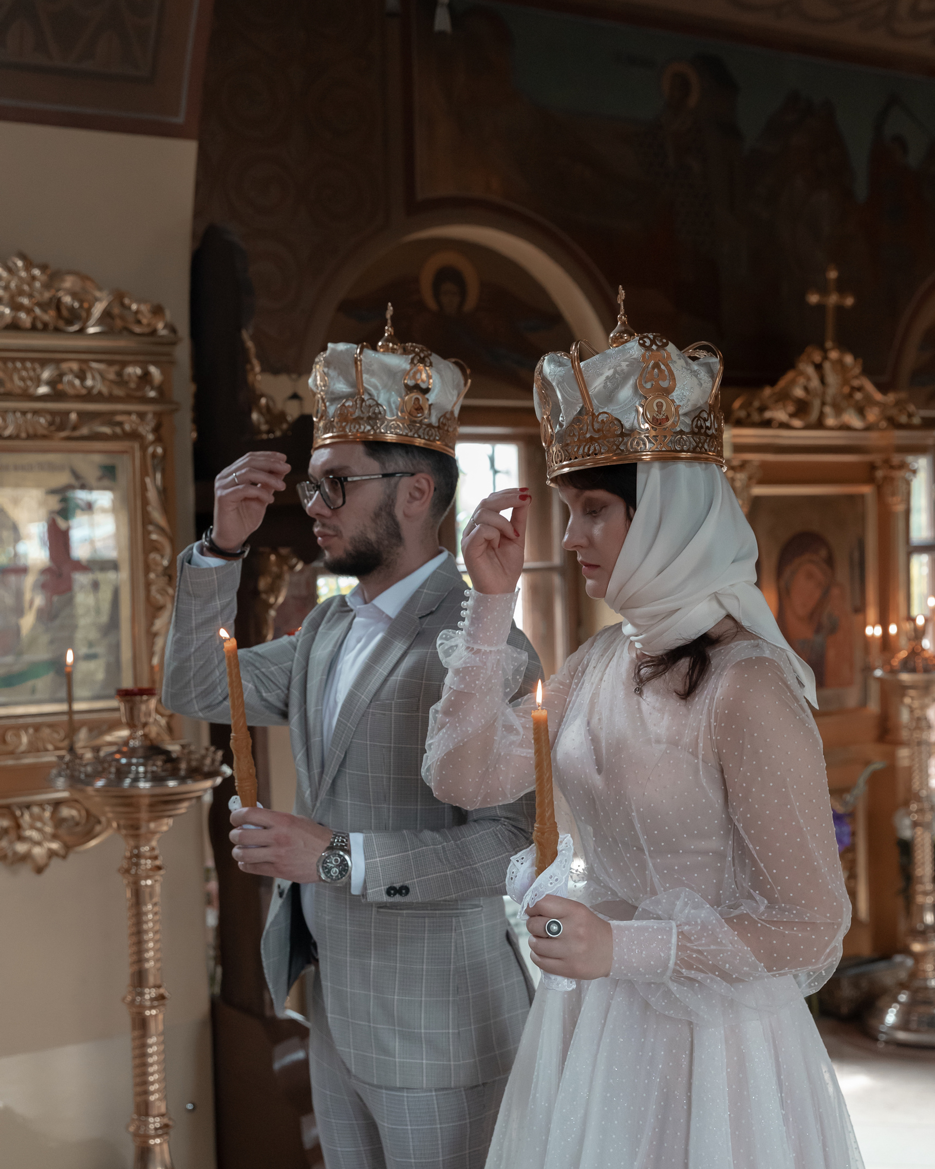 Венчались Игорь и Александра.