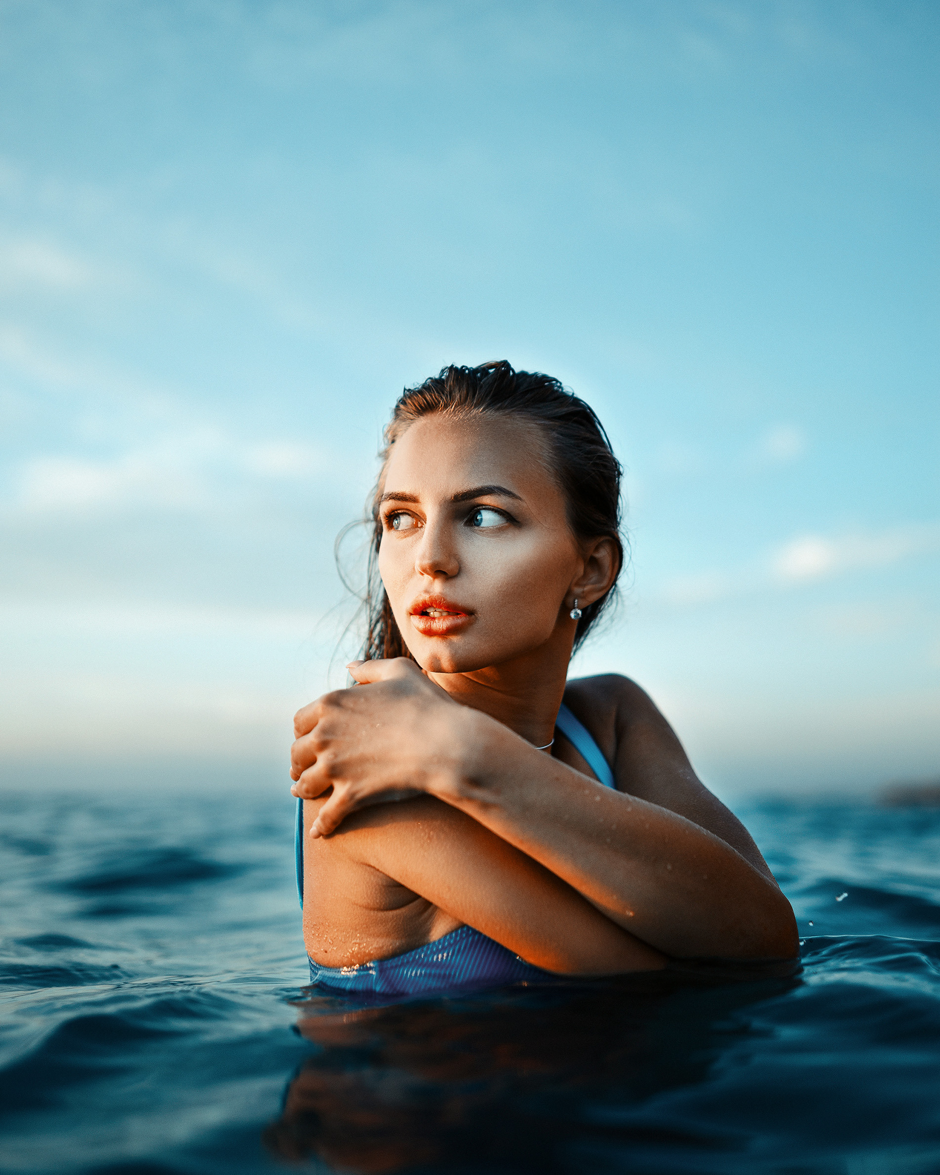 Кристина. Пляжная фотосессия на берегу моря