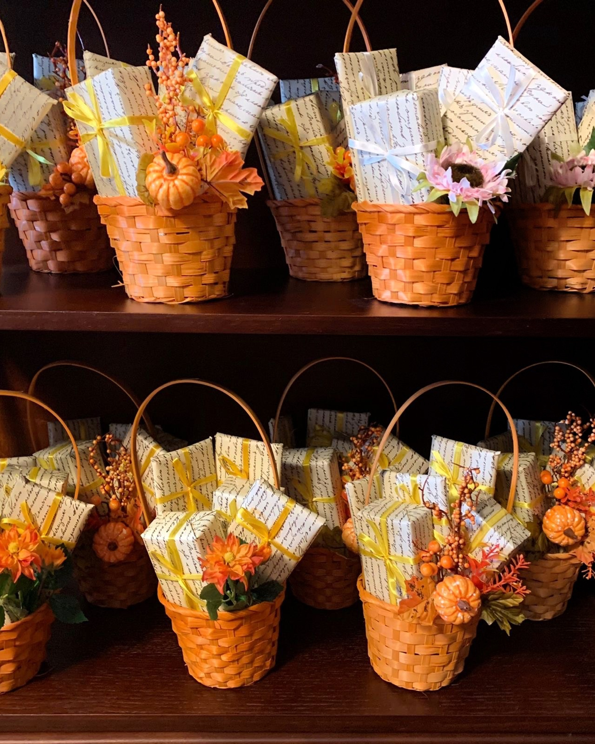 Праздничные корзинки учителям