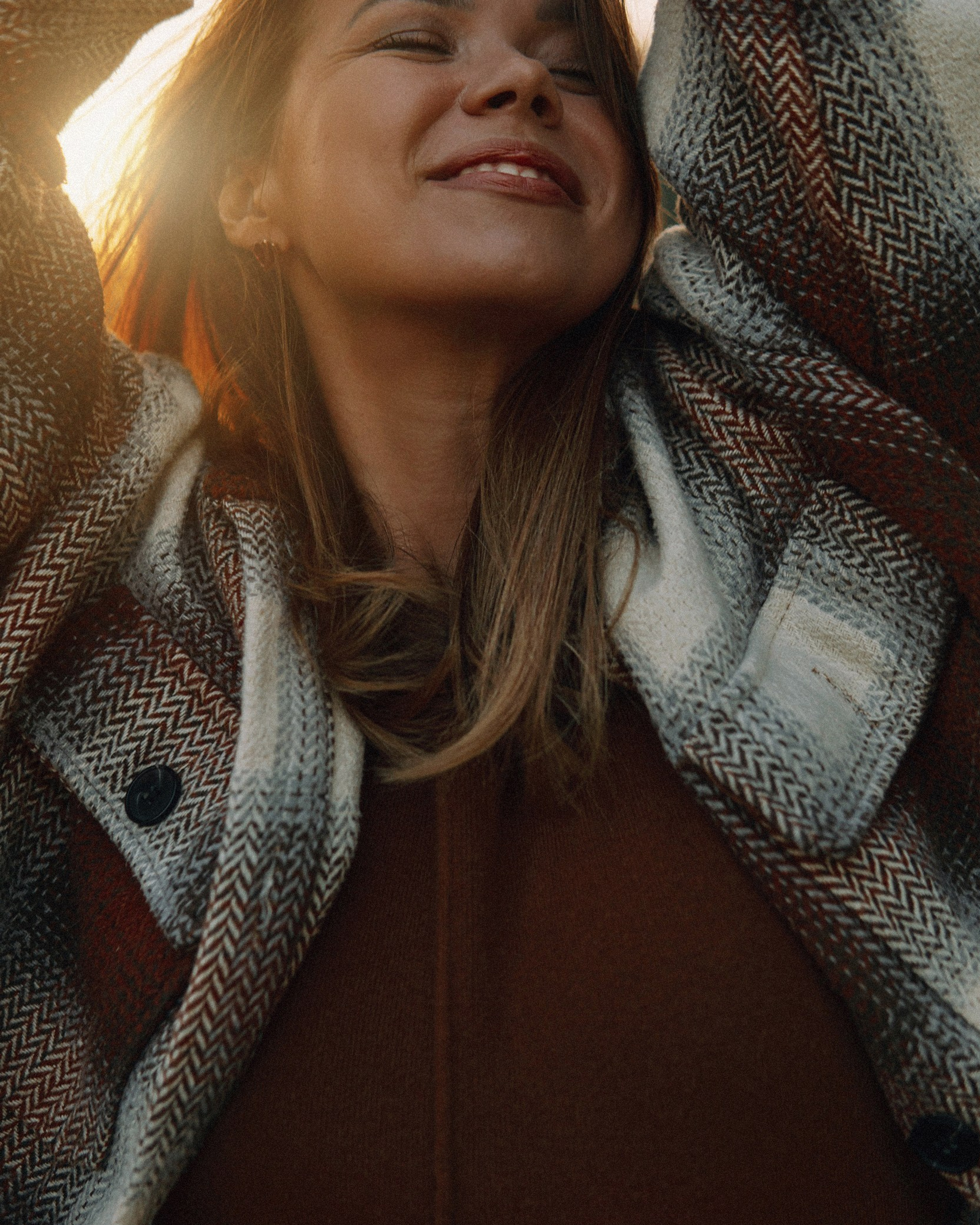 Юля на закате