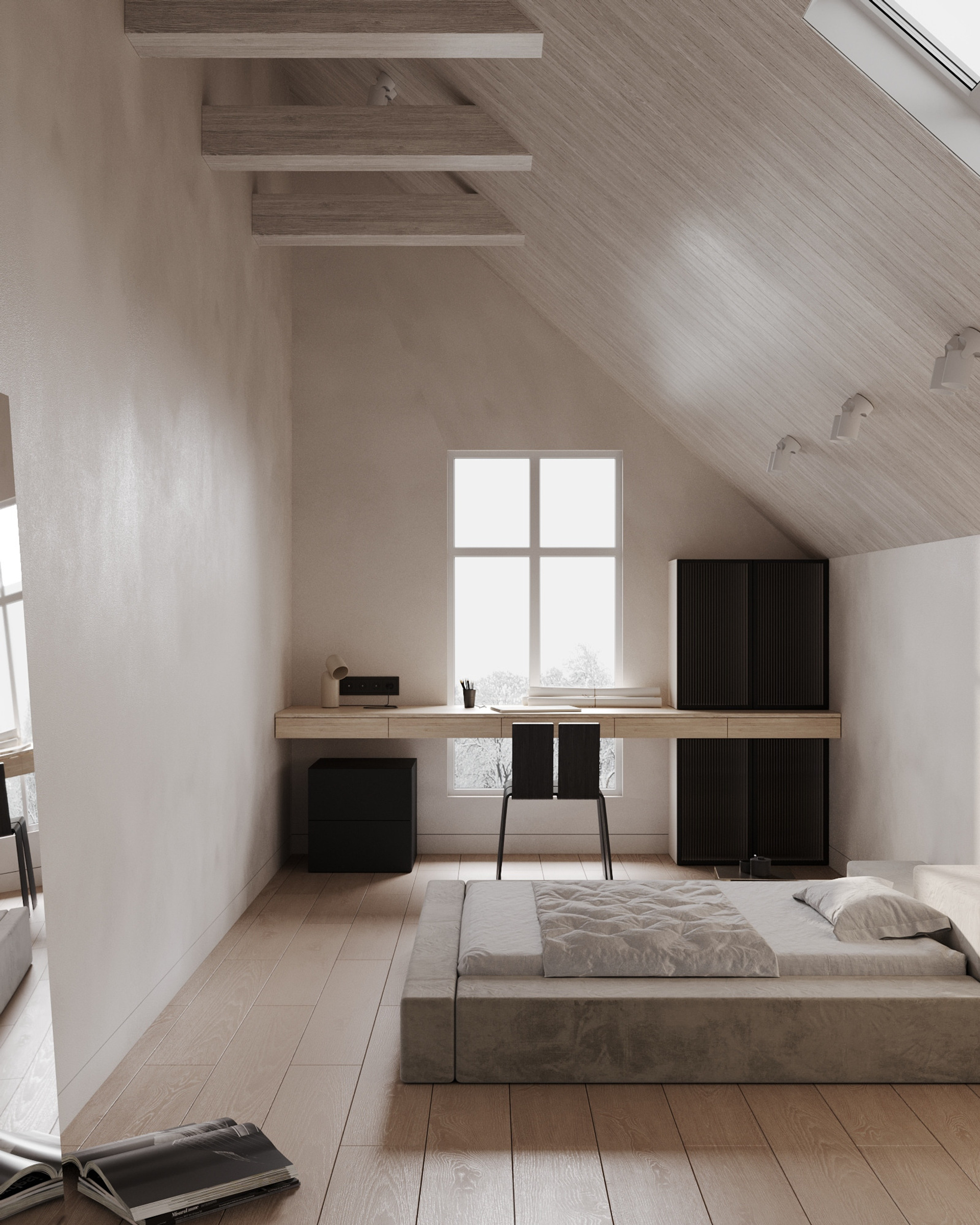 Спальня для дизайнера в частном доме, г. Киев