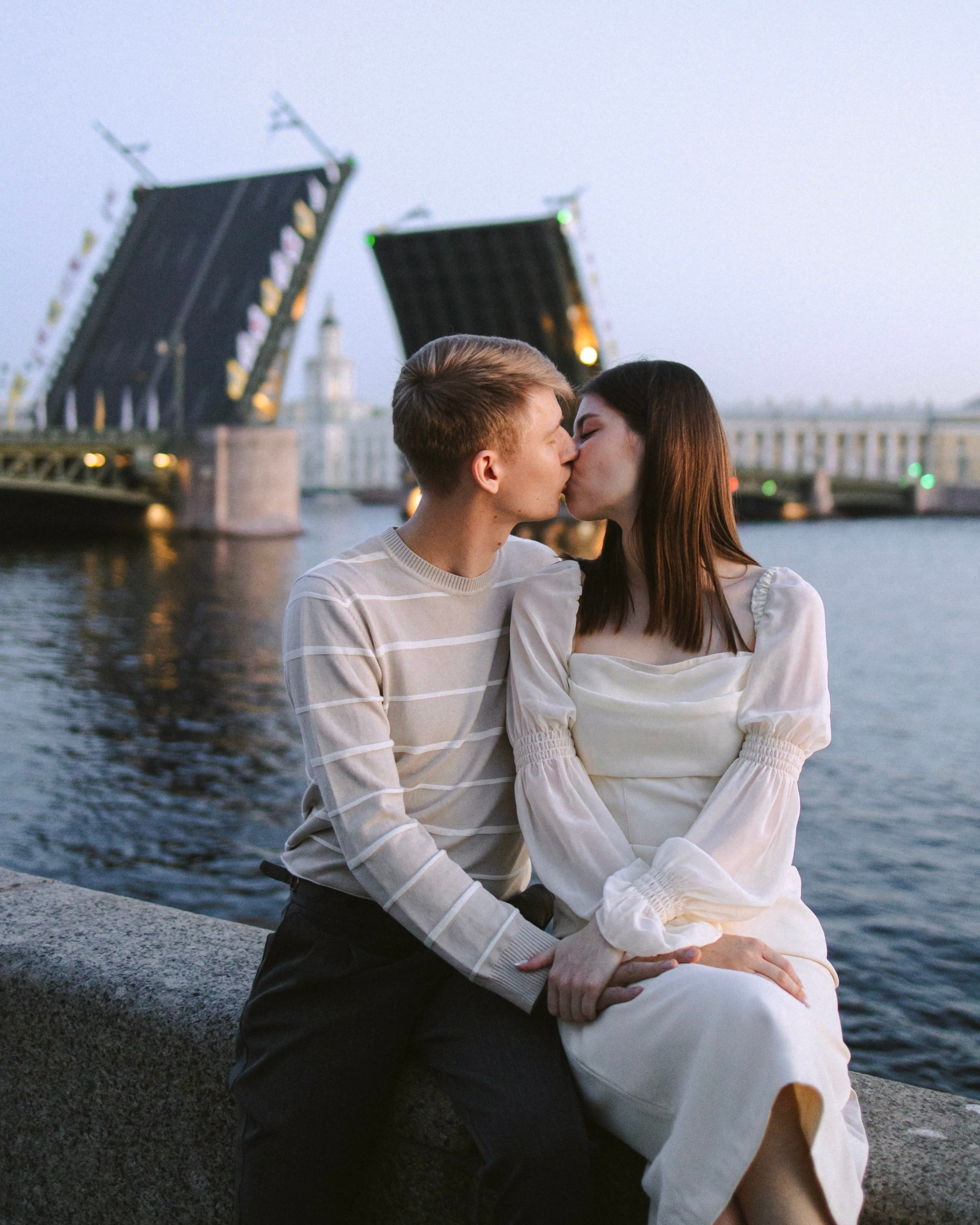 на рассвете