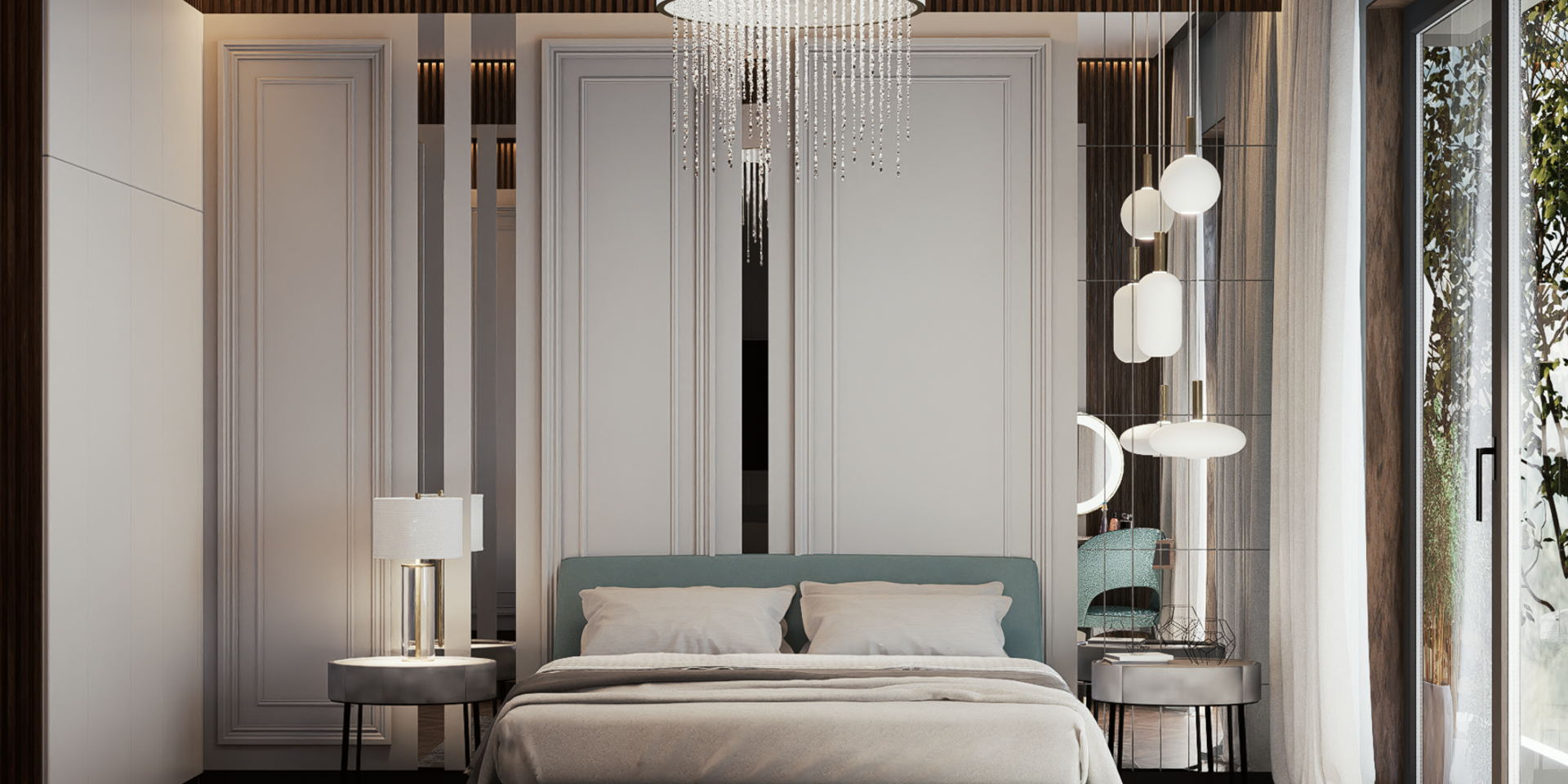 Спальня в стиле ар-деко