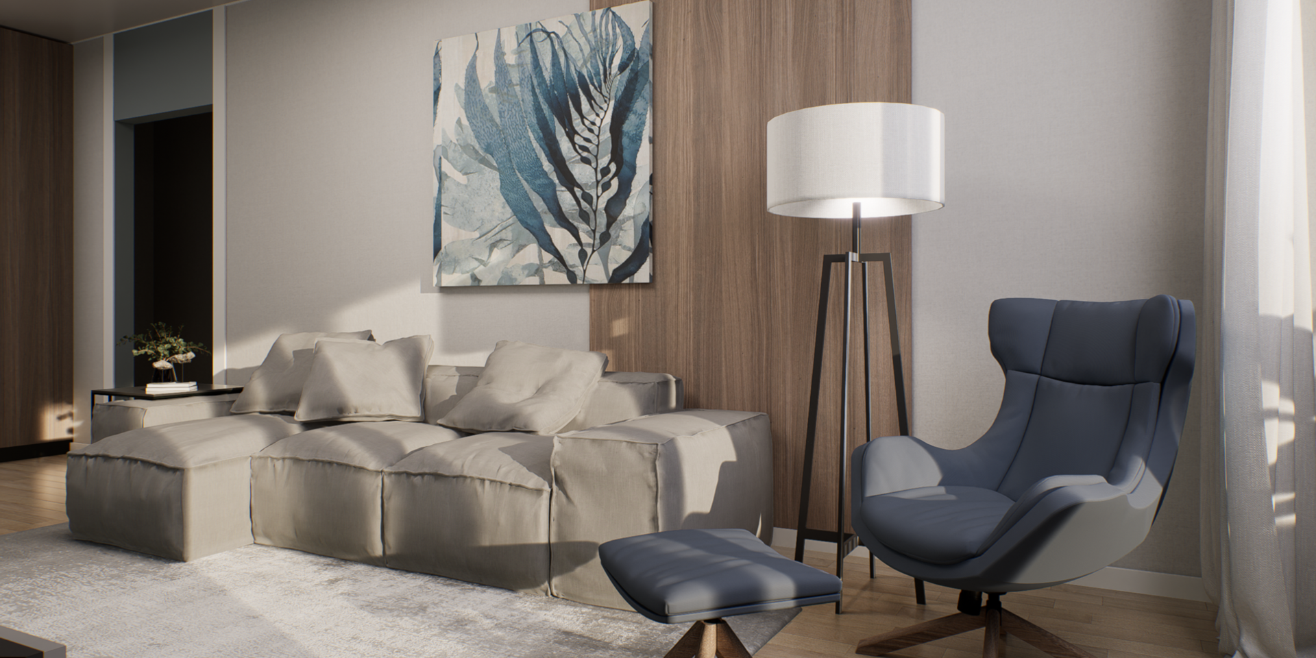 Гостиная в стиле эклектика