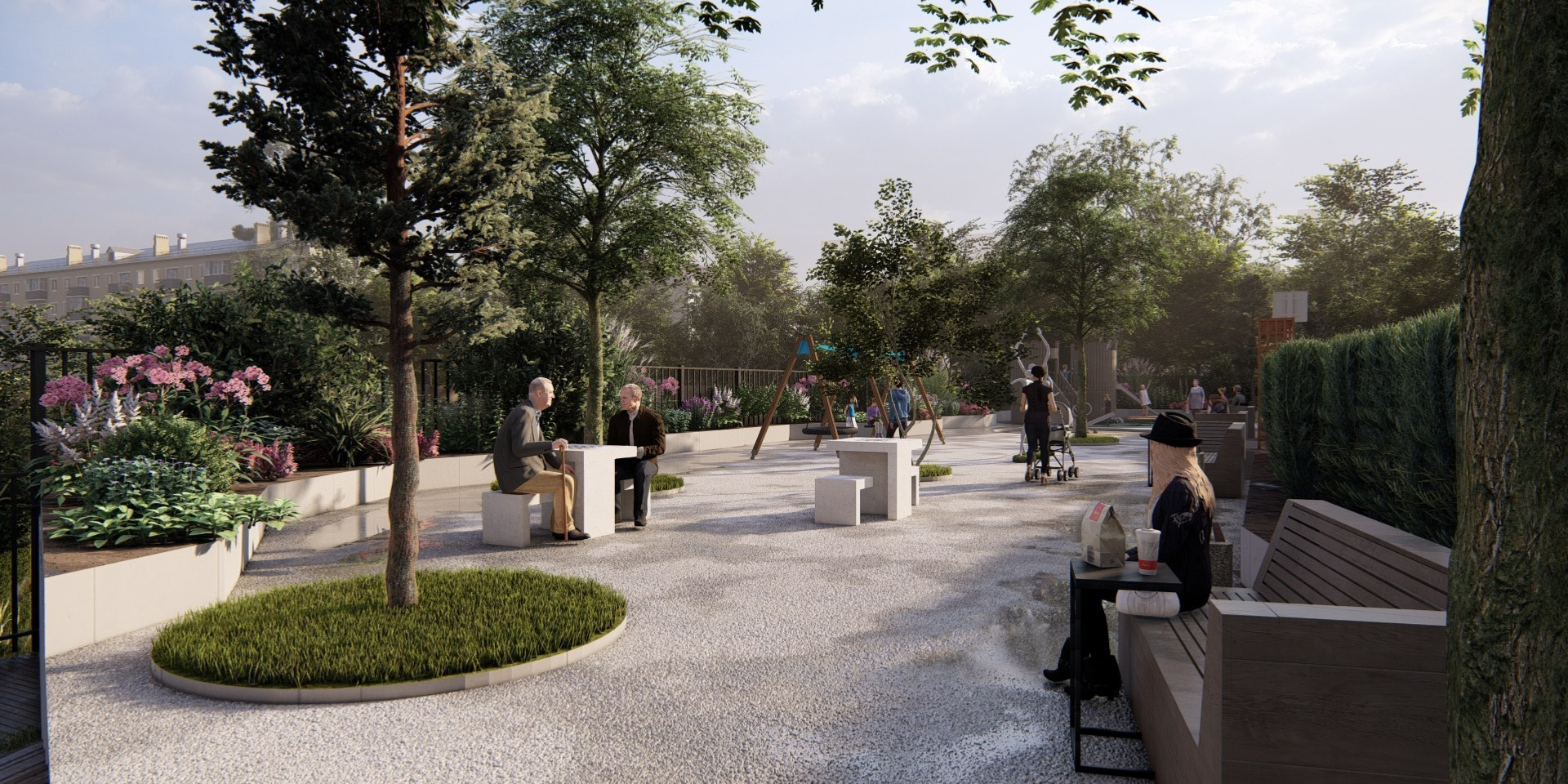 Благоустройство двора