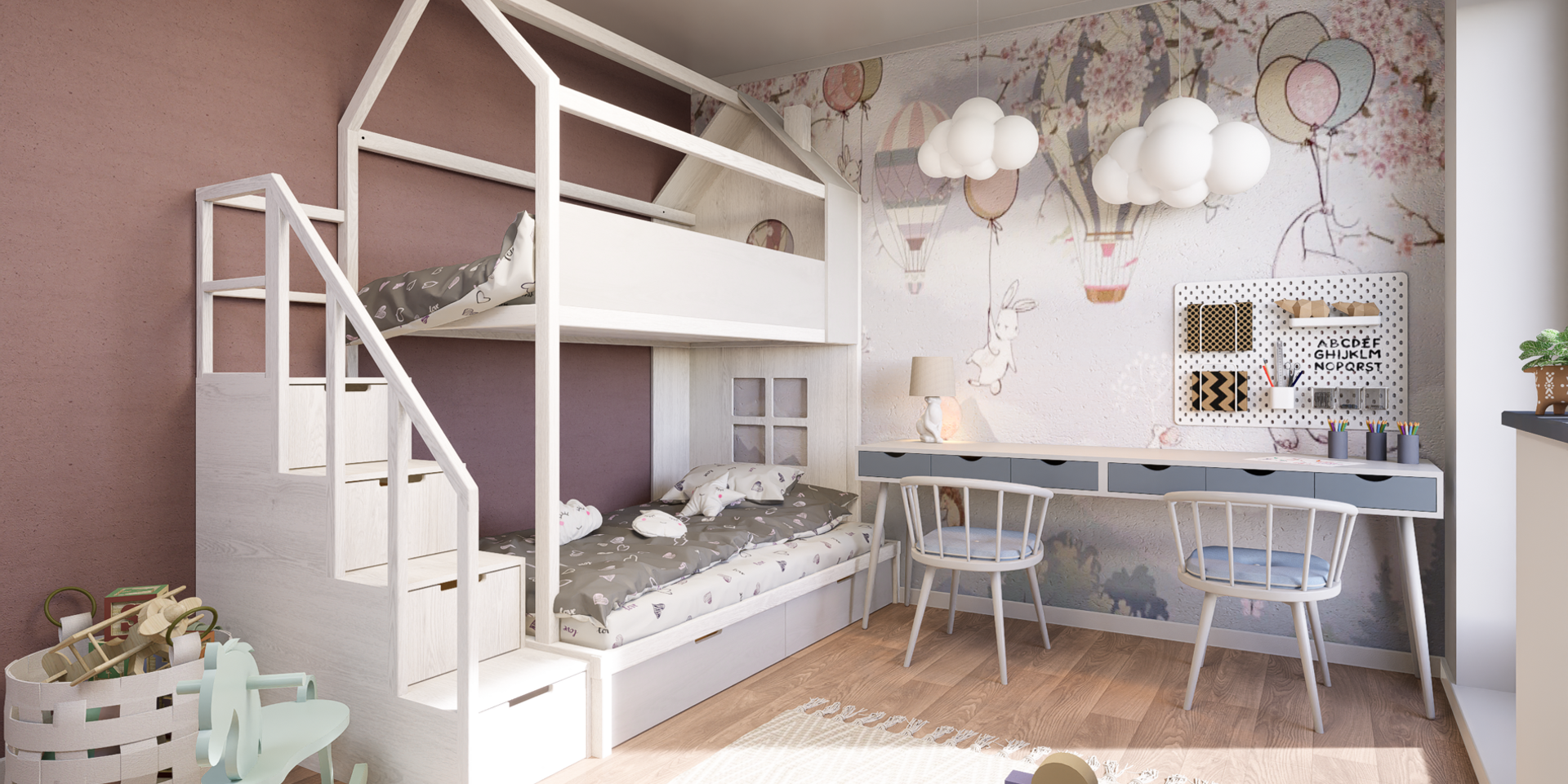 Детская в стиле скандинавский