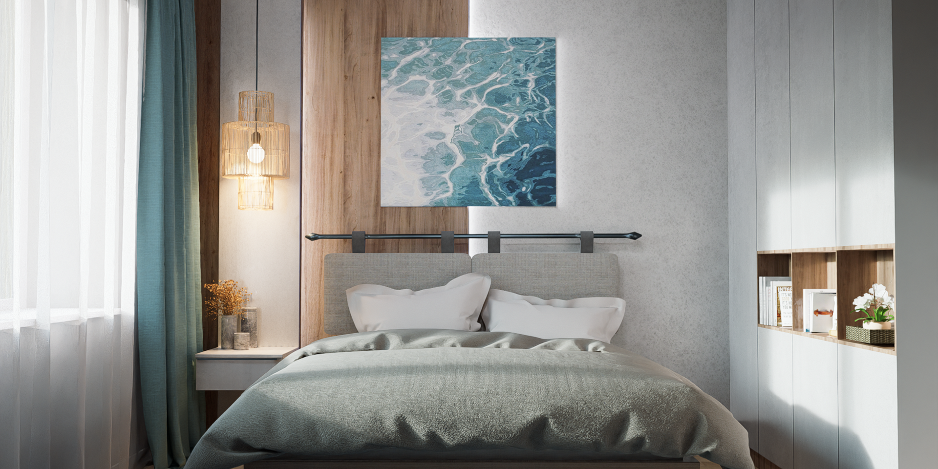 Спальня в стиле минимализм