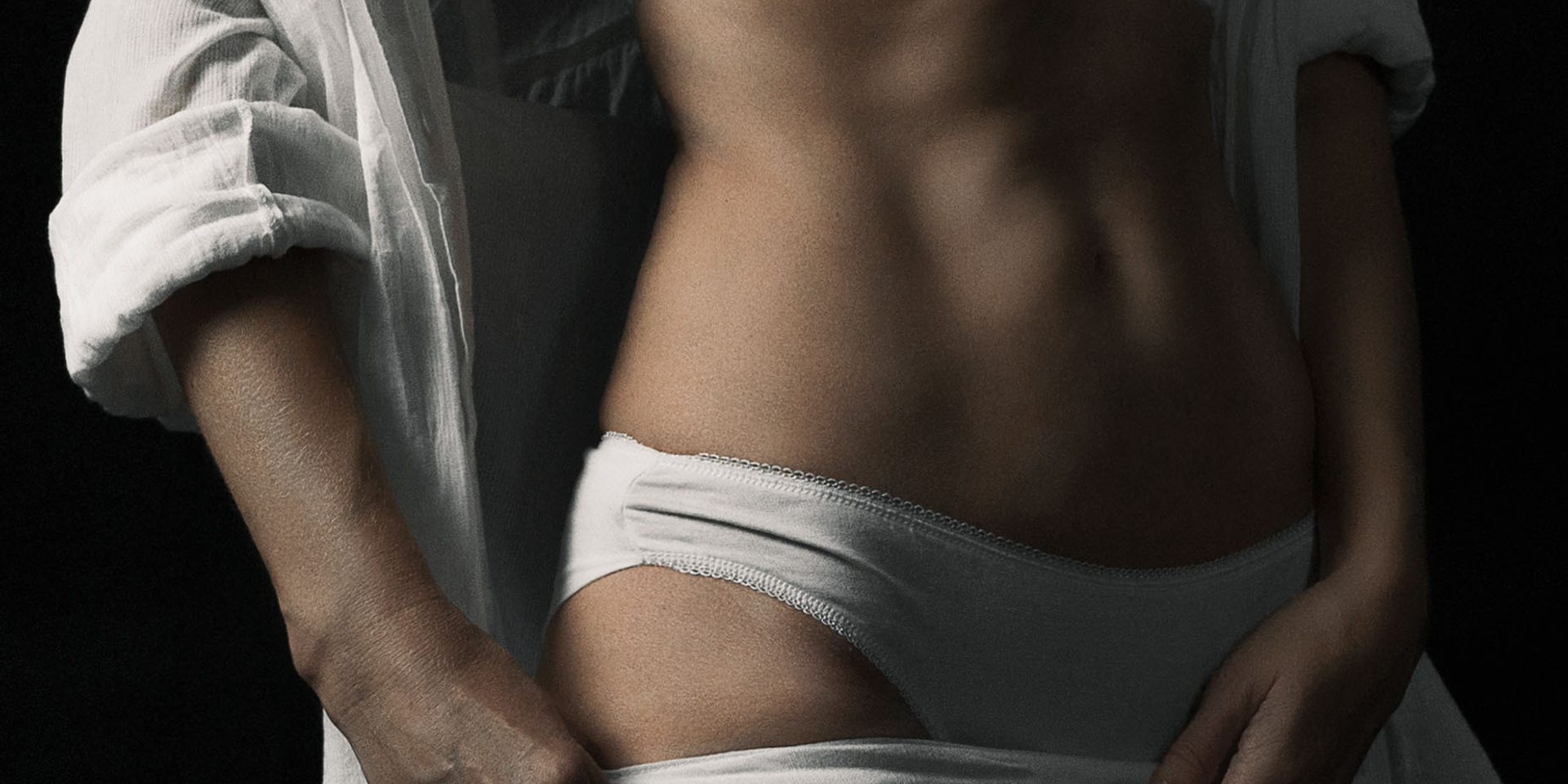 Белое на черном.