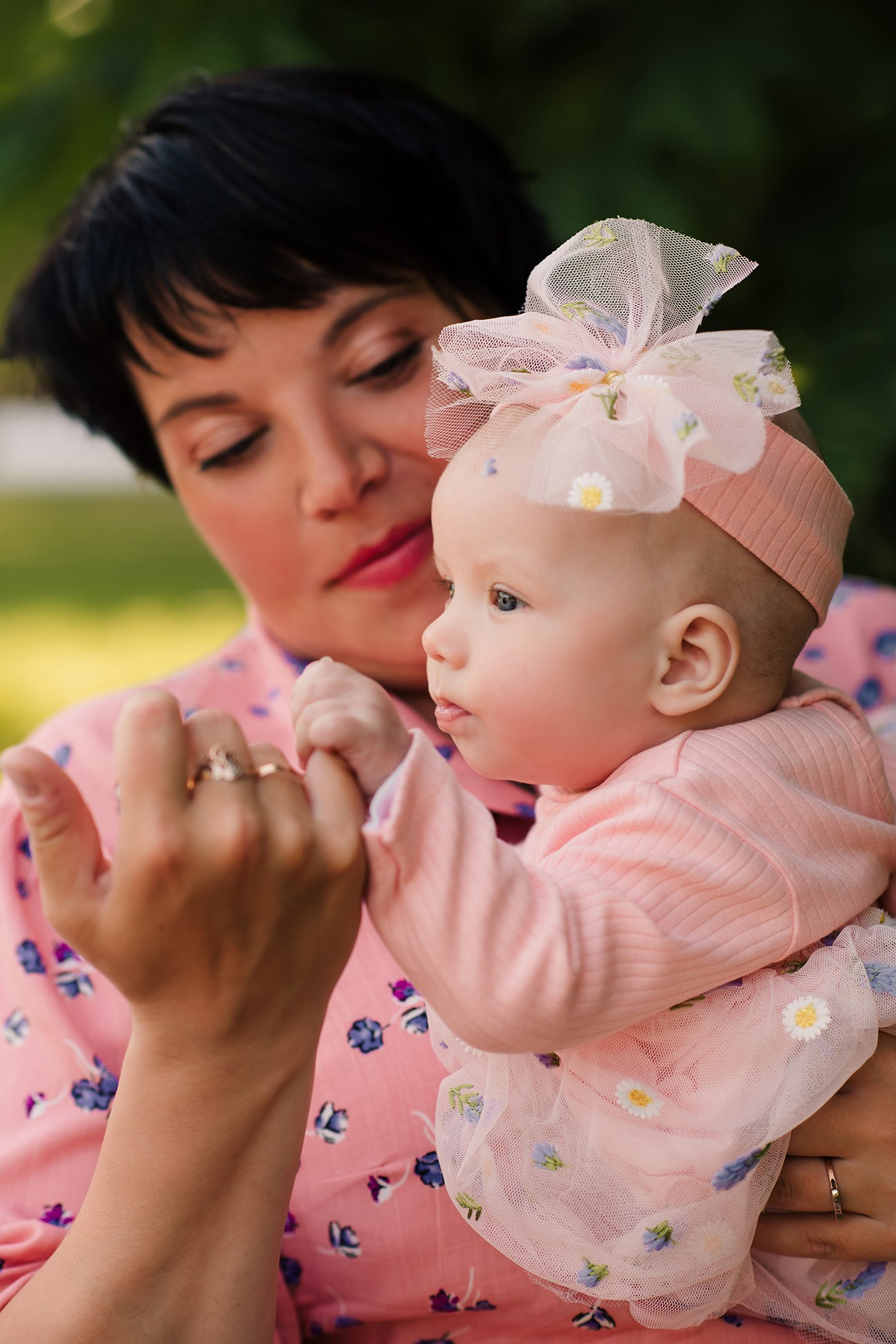 Семейная прогулка. Сквер в Пушкине.