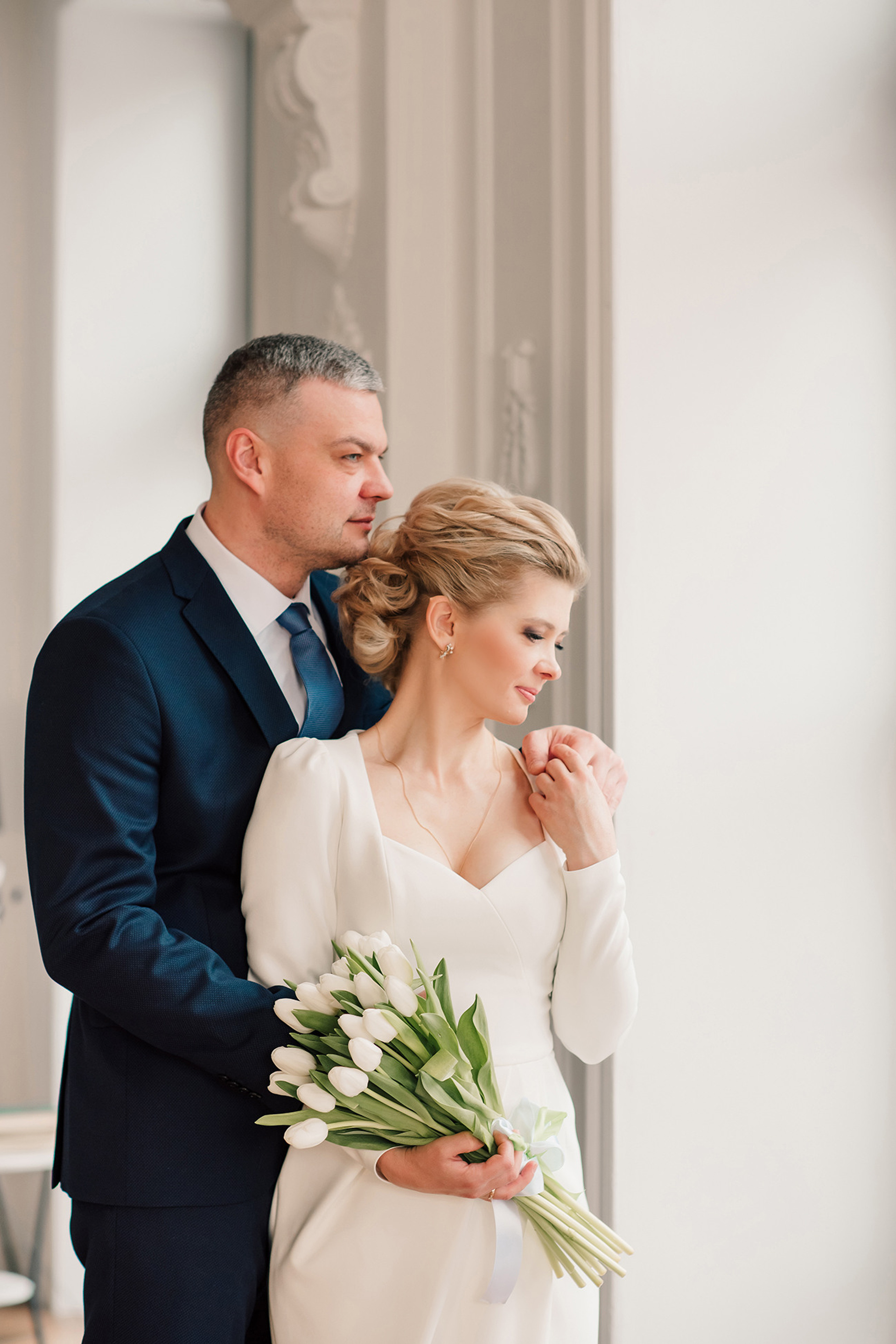 Ольга и Денис. Свадебная фотосессия в студии.