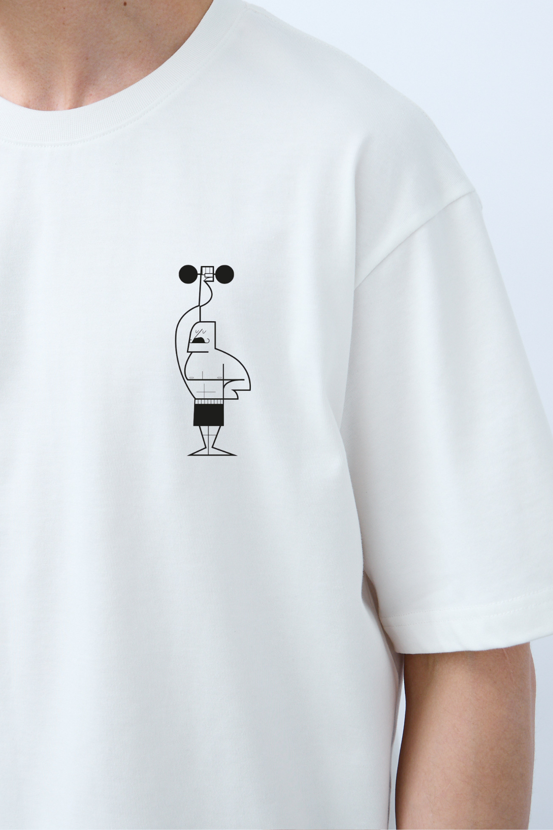 Усач и гантеля