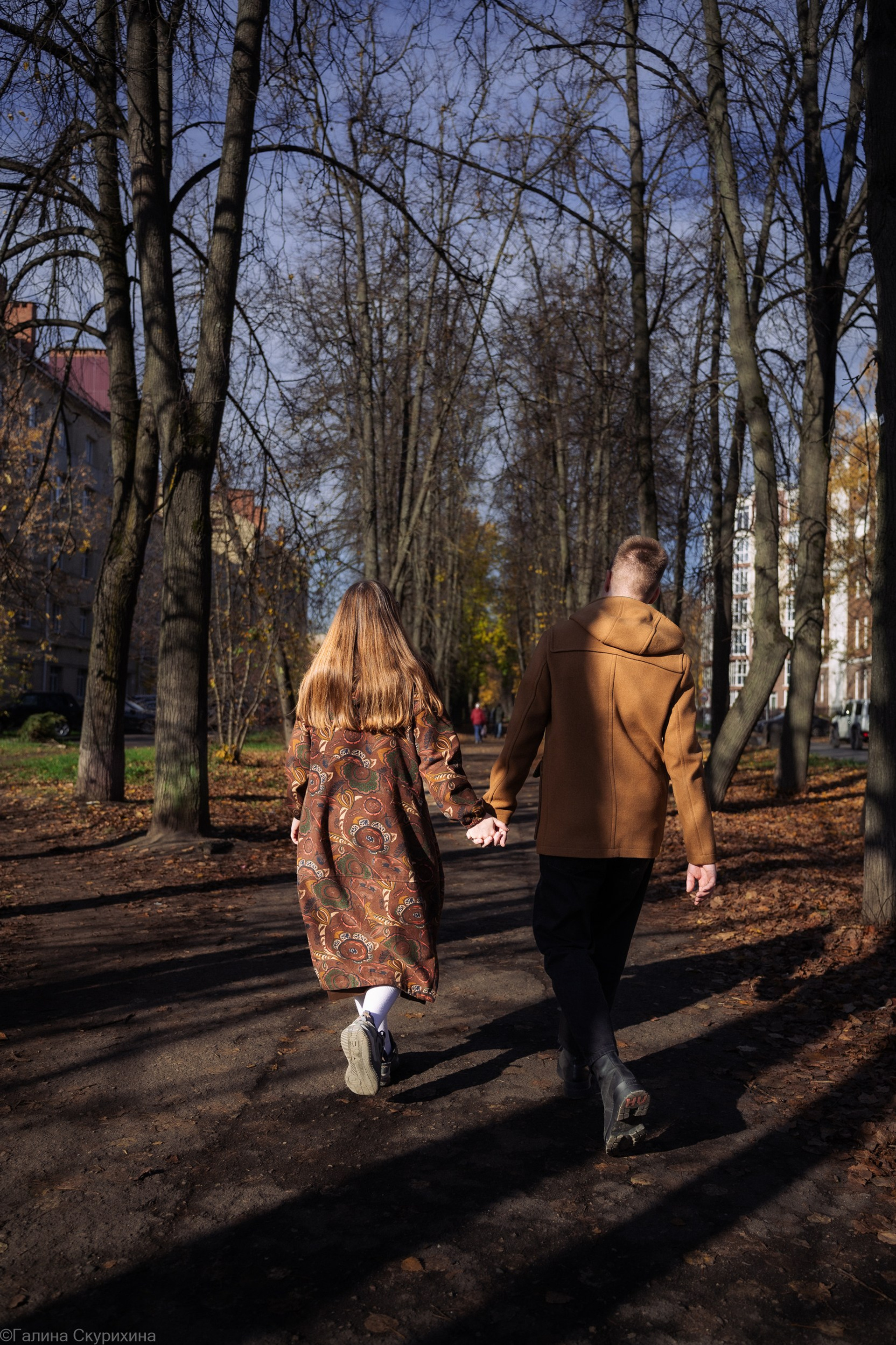 Семейная осенняя фотосессия на природе