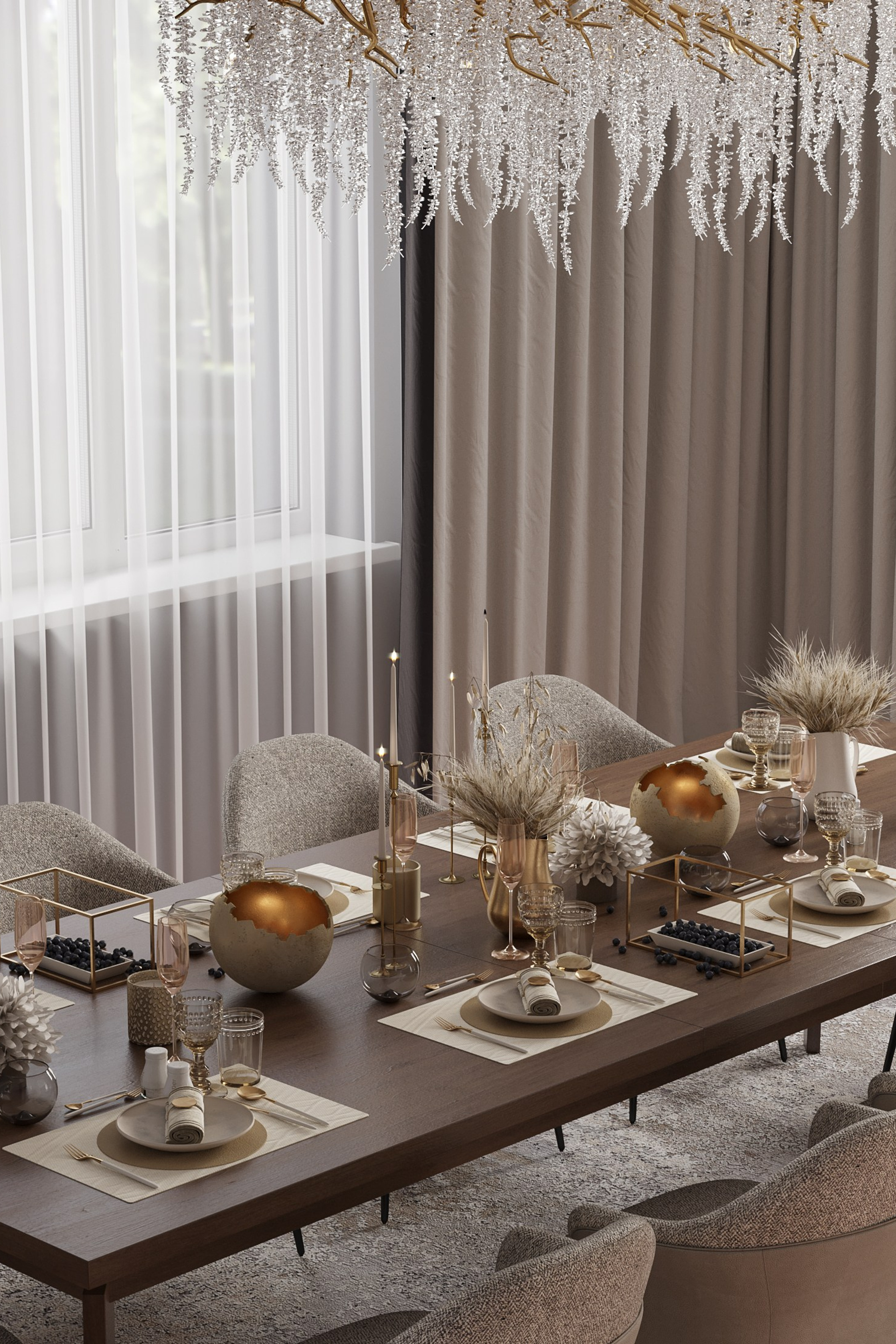 Столовая в доме. Дизайнер: Айгуль Калимуллина