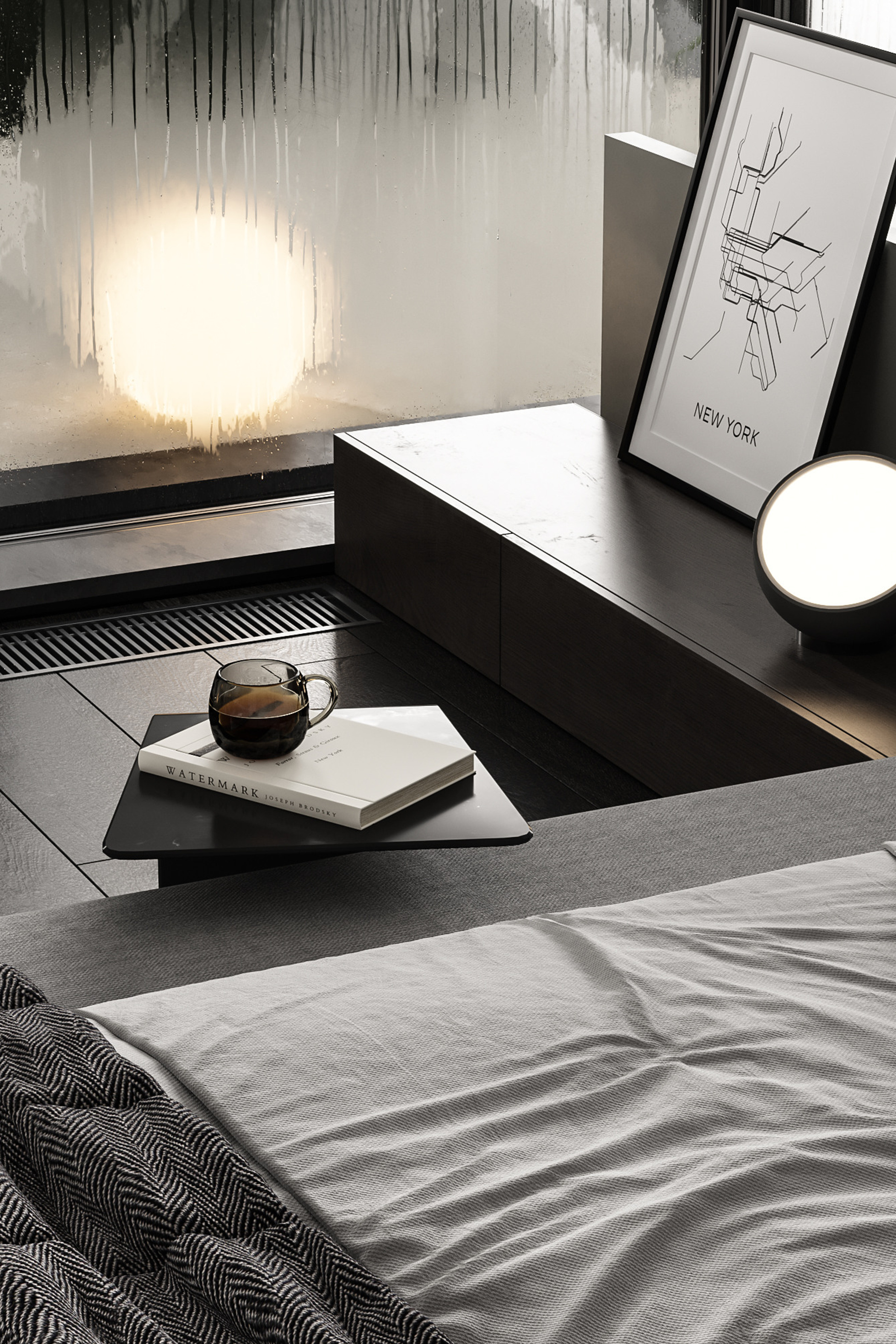 Спальня в пасмурный день. Мой дизайн-концепт