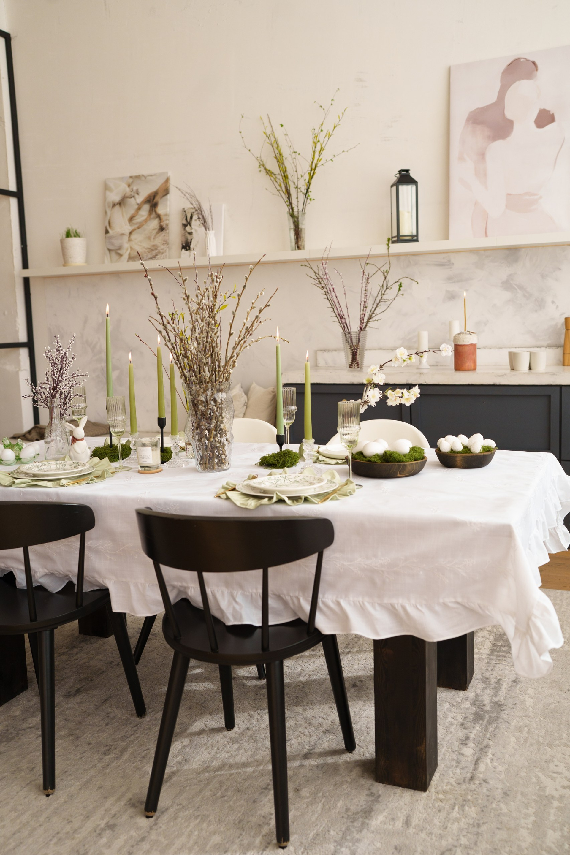 Пасхальное оформление в зале СЕМЕЙНЫЙ