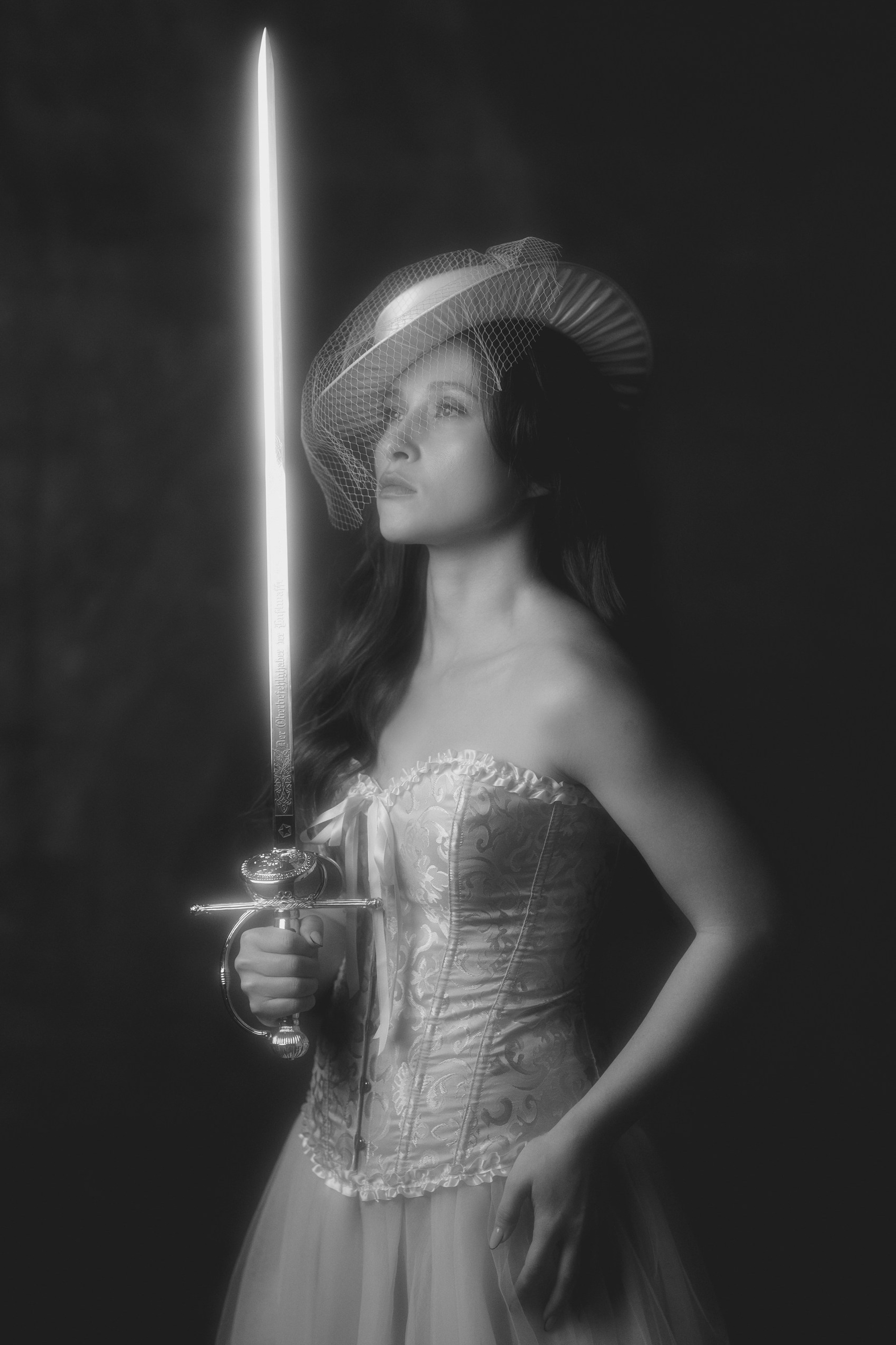 Фотосессия девушки в образе актрисы