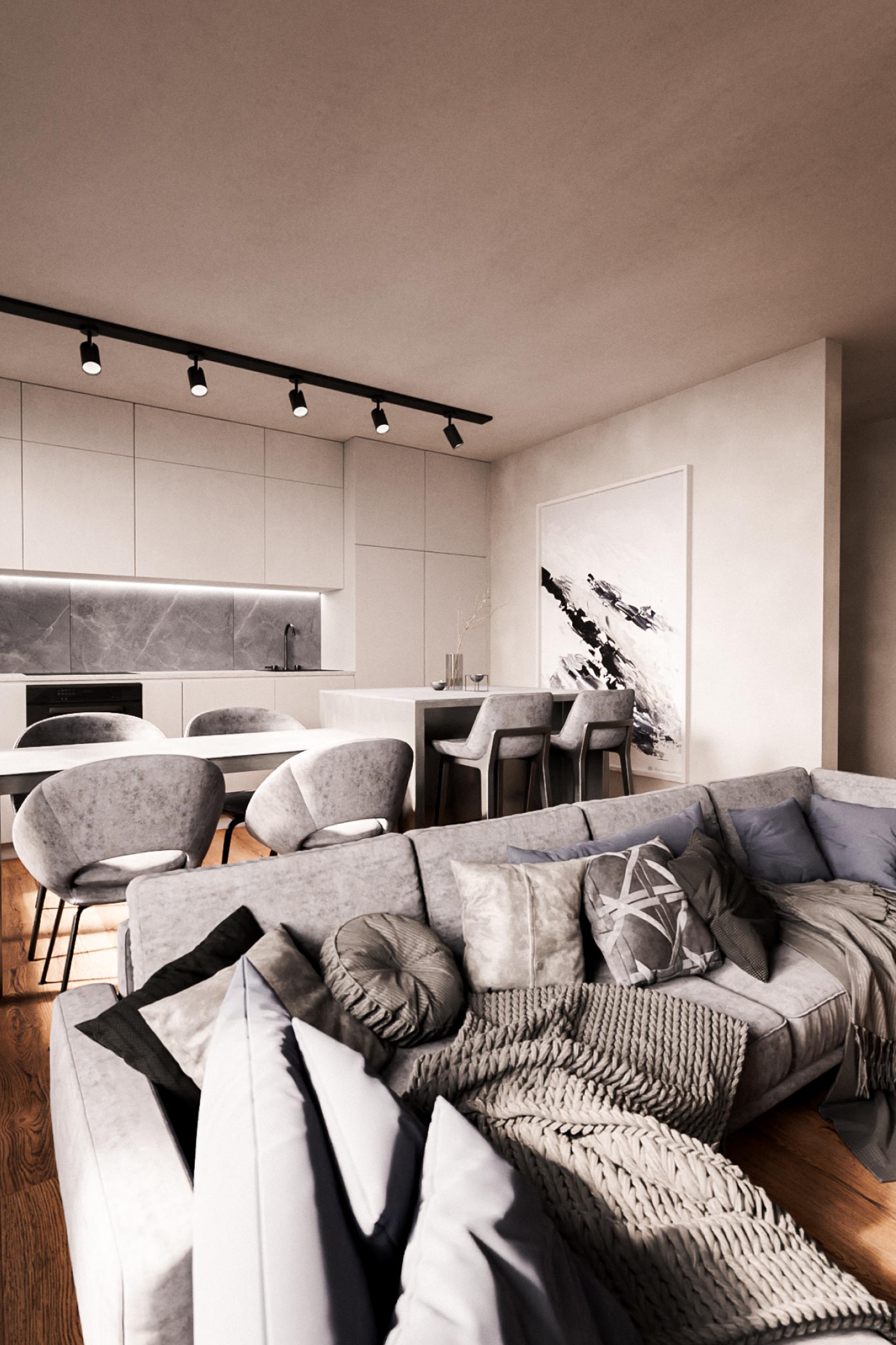 Квартира на Пушкино — 77 м²