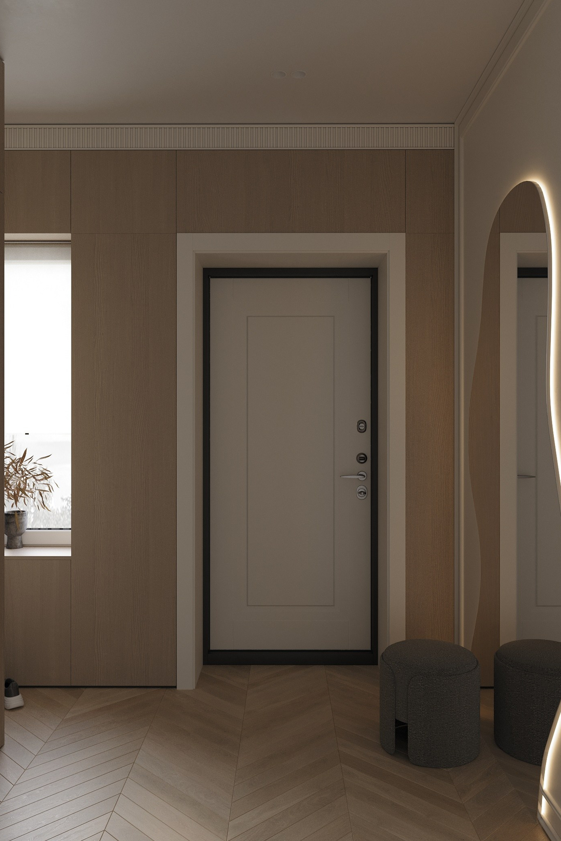 Дизайн интерьера таунхауса — 65 м² в Удача Юго-Запад