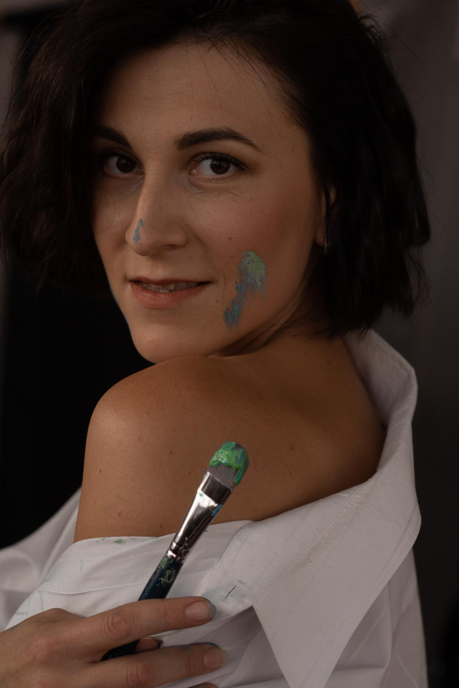 Художница Лиля. Индивидуальная студийная съемка.