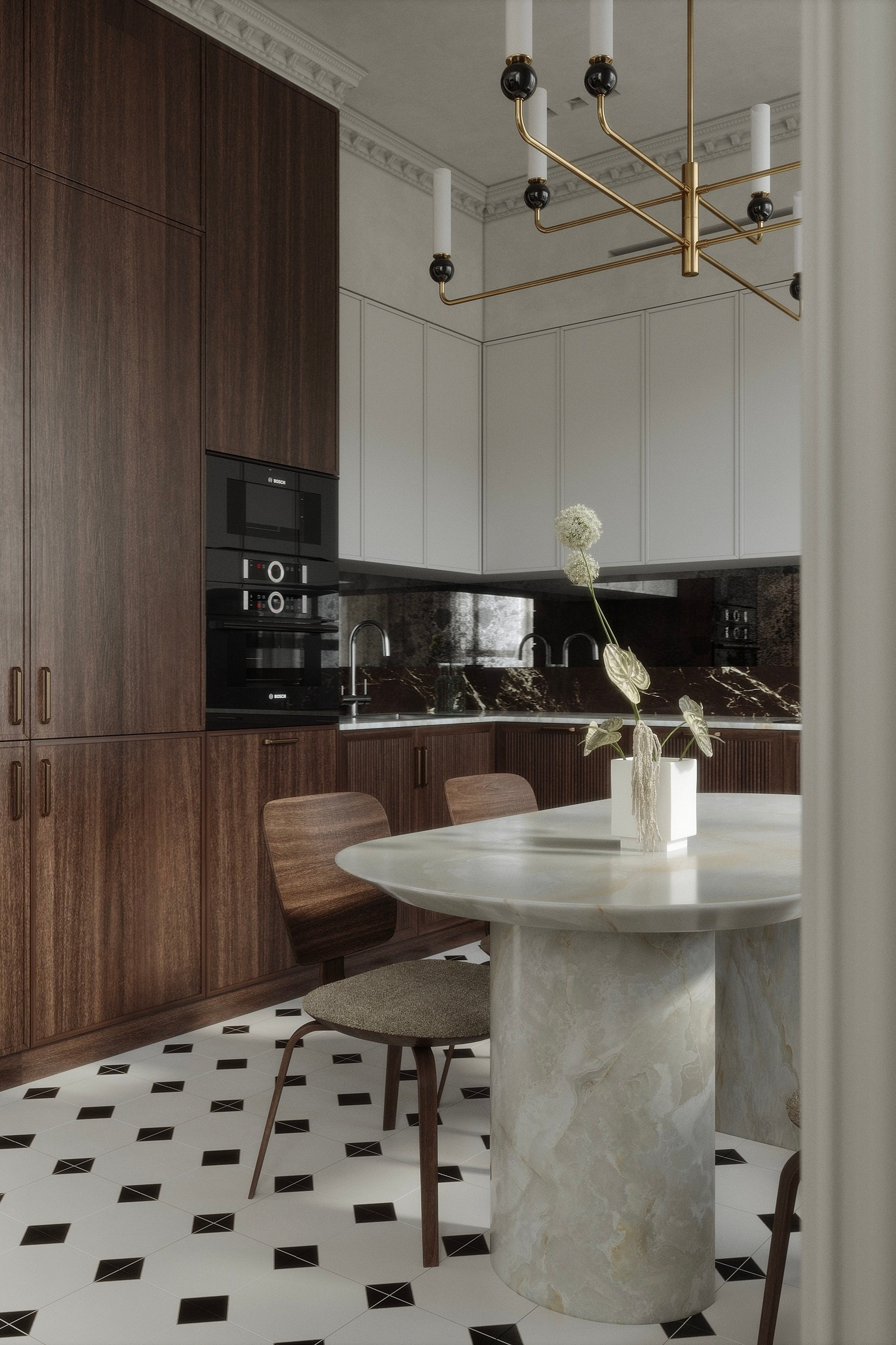 ЖК Опера_кухня-гостиная 32 м²