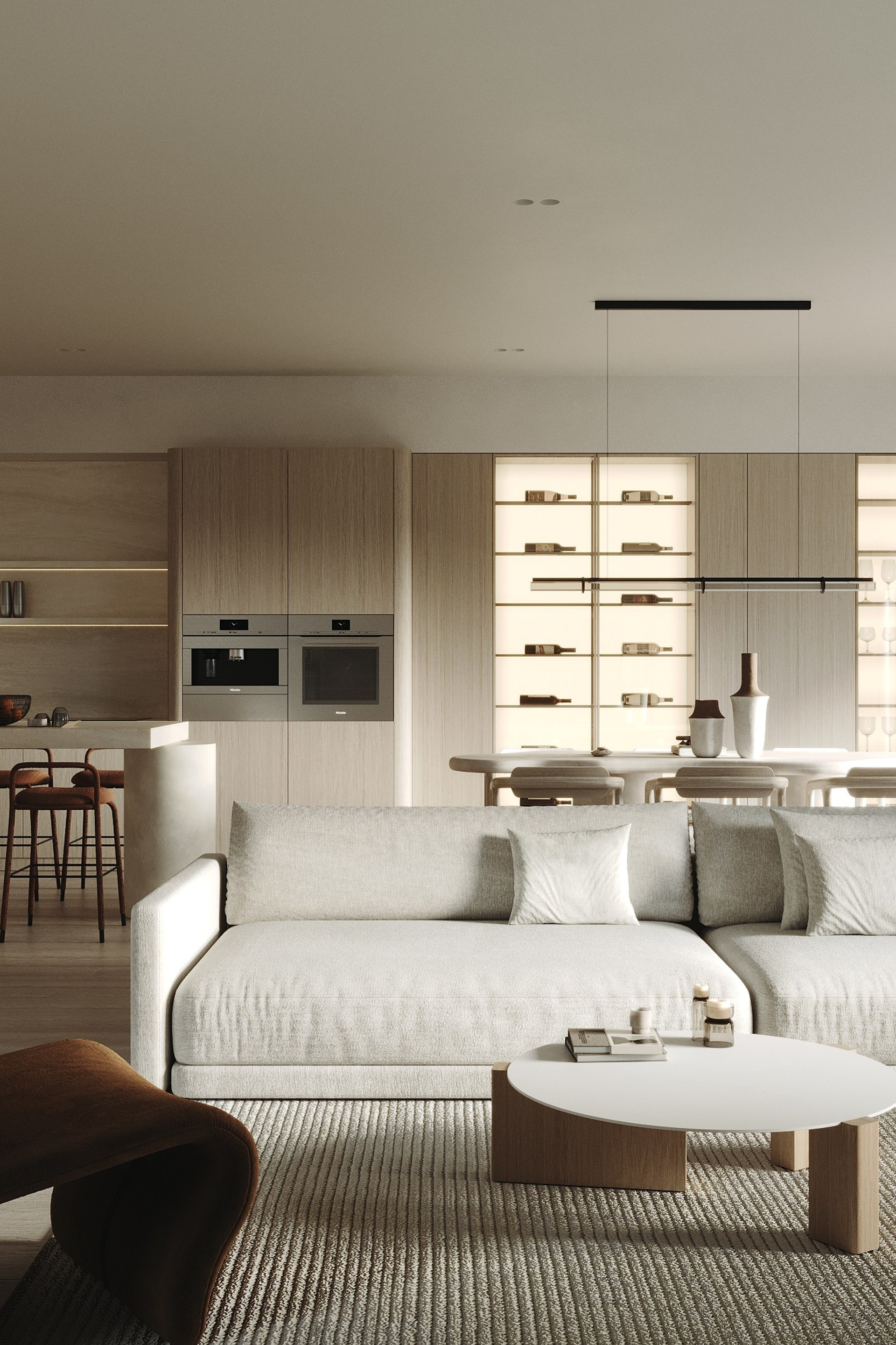 Кухня-гостиная ЖК Hill8