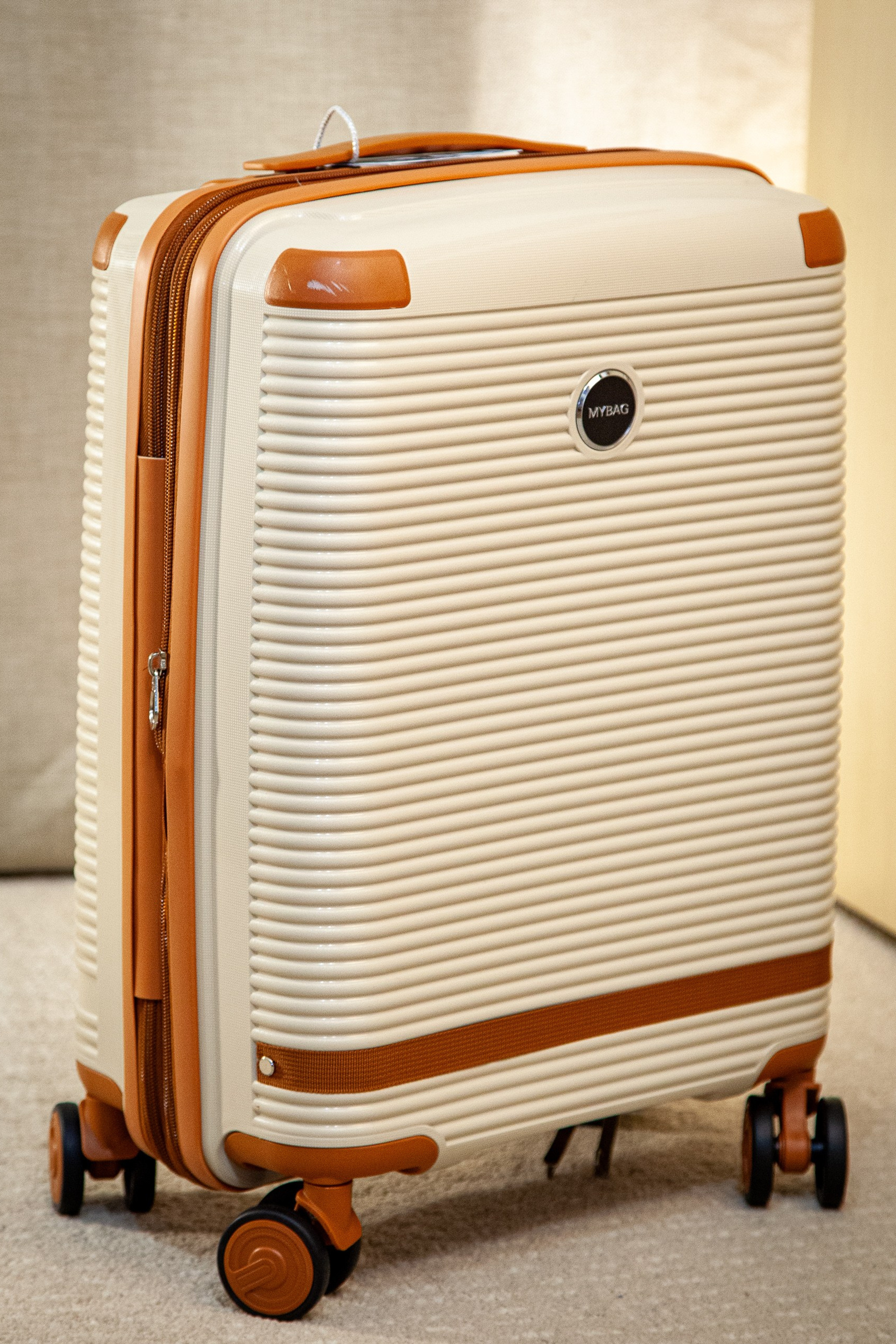 Недорогой и неубиваемый чемодан в размере 55×40×20 ручная кладь. Подходит для большинства авиакомпаний. 