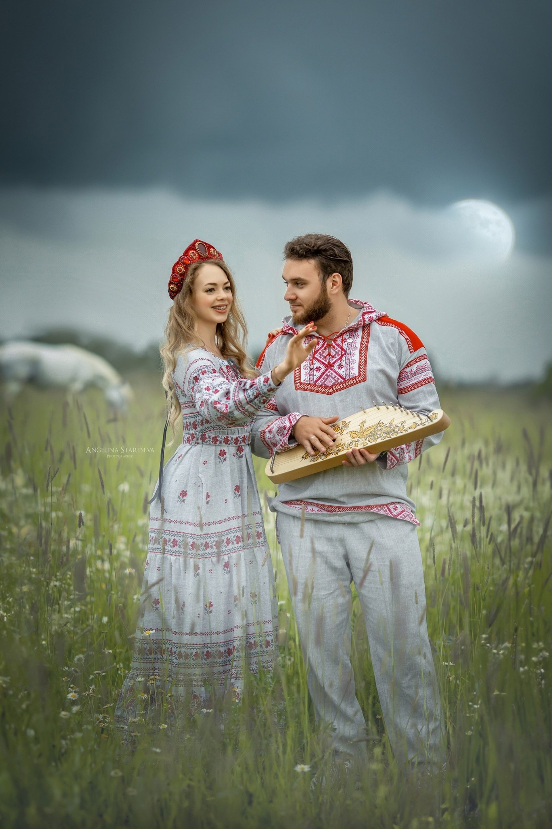 Семейный фотограф в Москве, семейная Love story фотосессия в Москве. Сказочный фотограф в русском стиле в Москве Ангелина Старцева | Русский сказки|Фотосесессия в Азиатском стиле