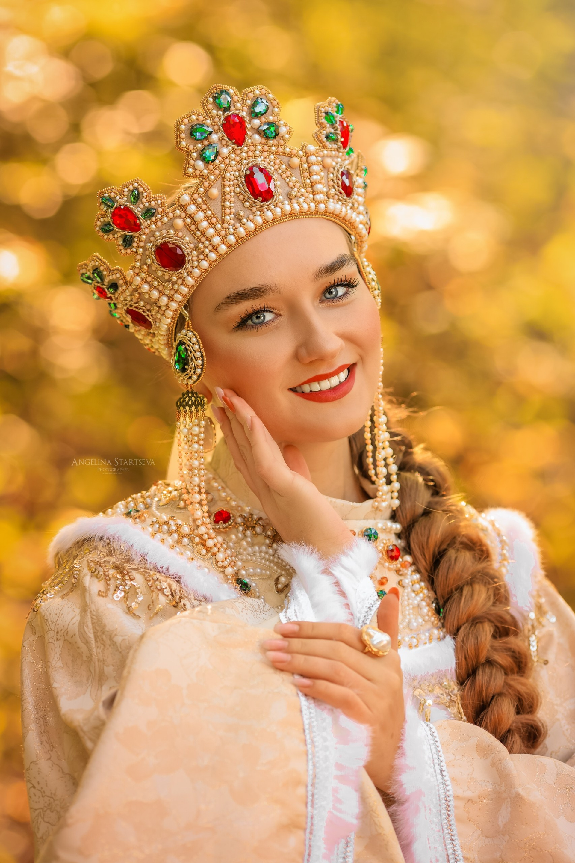 Королевна. Сказочный фотограф в русском стиле в Москве Ангелина Старцева | Русский сказки|Фотосесессия в Азиатском стиле