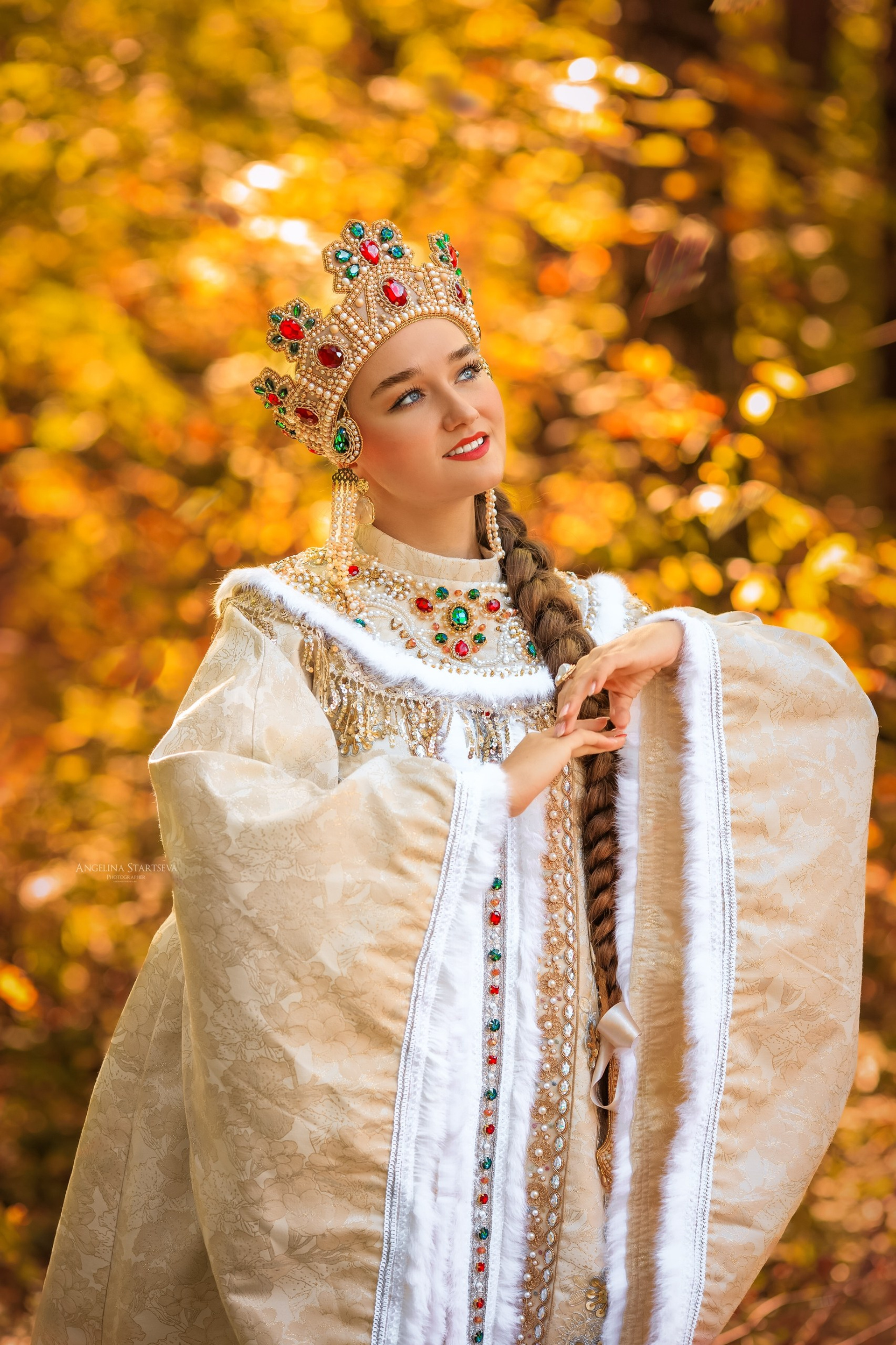 Королевна. Сказочный фотограф в русском стиле в Москве Ангелина Старцева | Русский сказки|Фотосесессия в Азиатском стиле