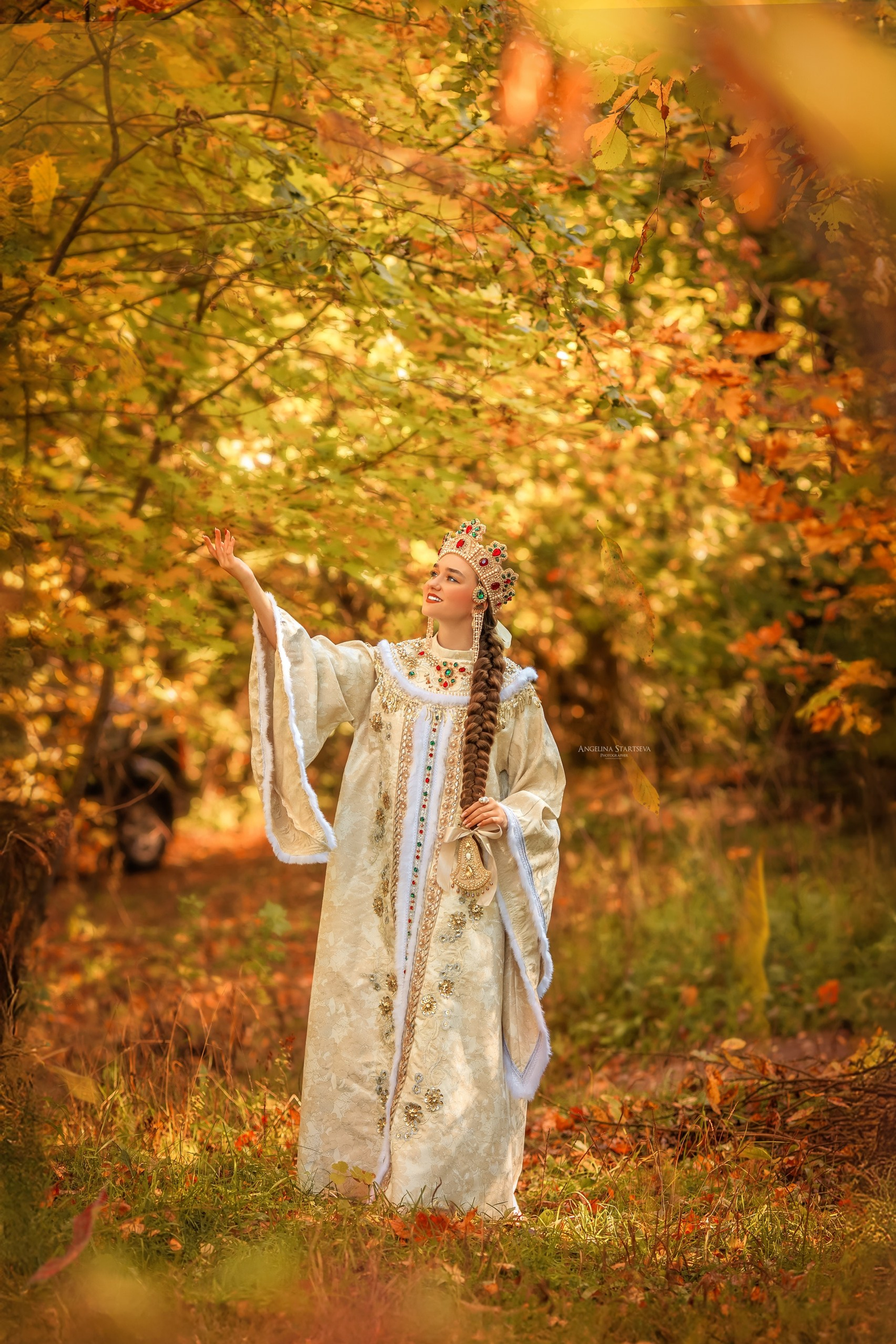 Королевна. Сказочный фотограф в русском стиле в Москве Ангелина Старцева | Русский сказки|Фотосесессия в Азиатском стиле