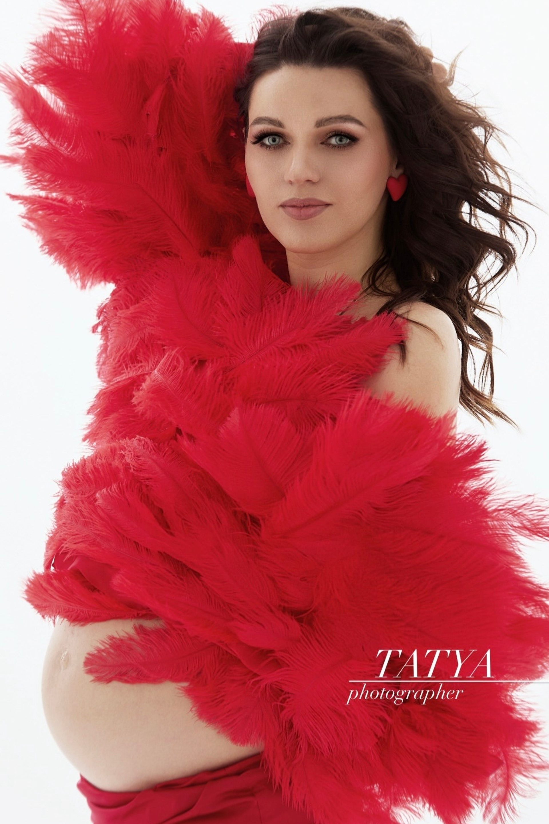 шубка красная