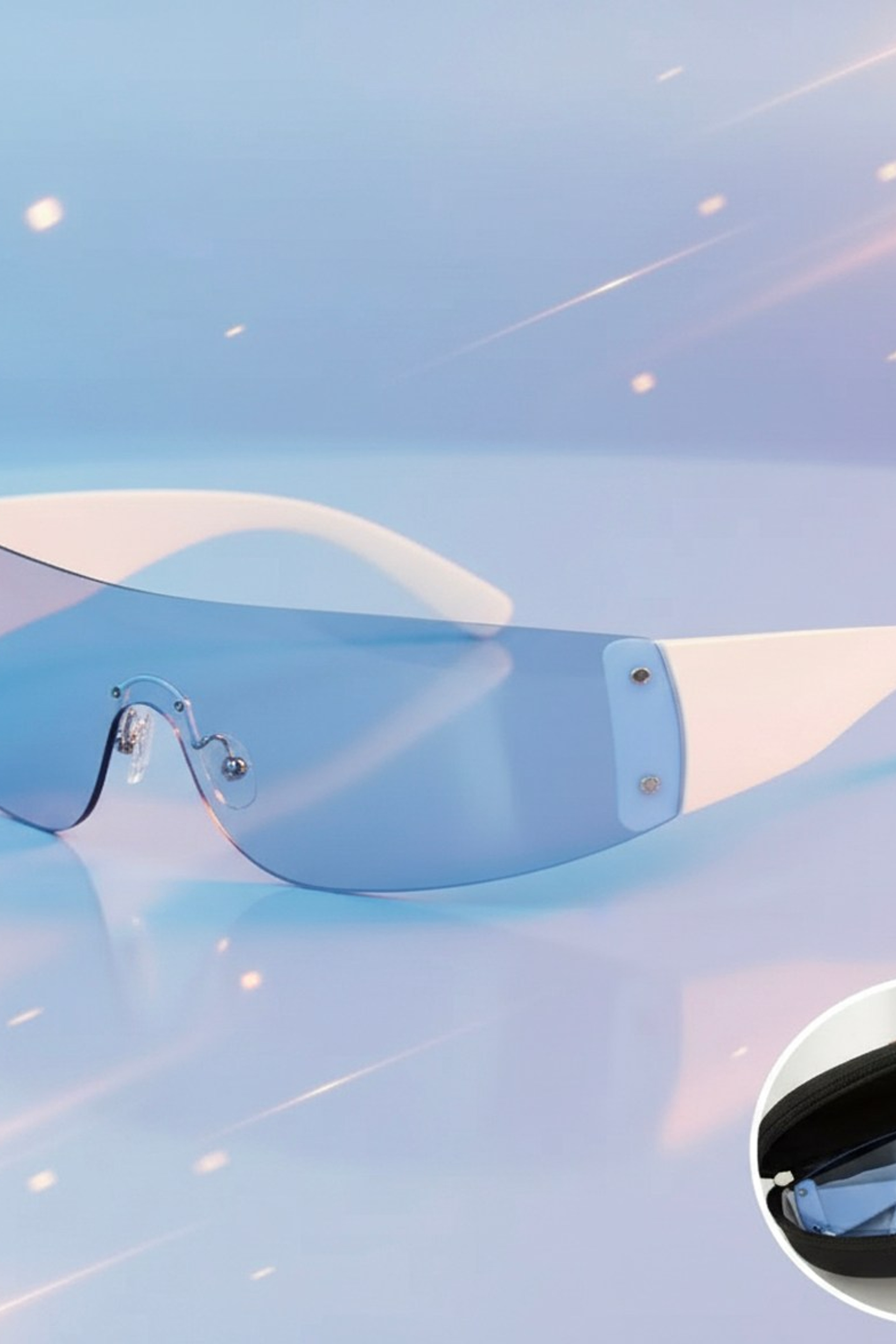 очки голубые