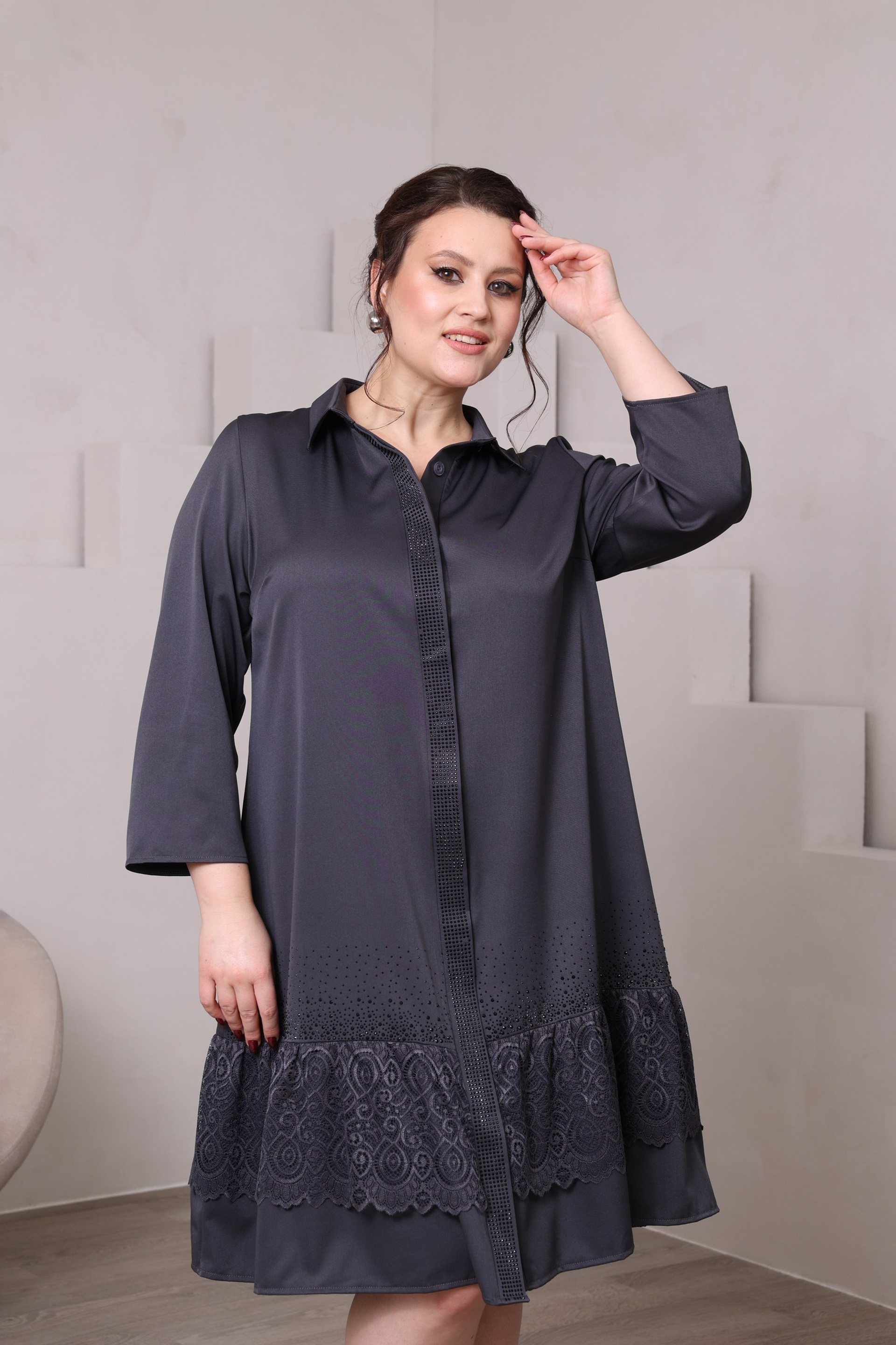 Референс для повседневного образа в стиле plus-size