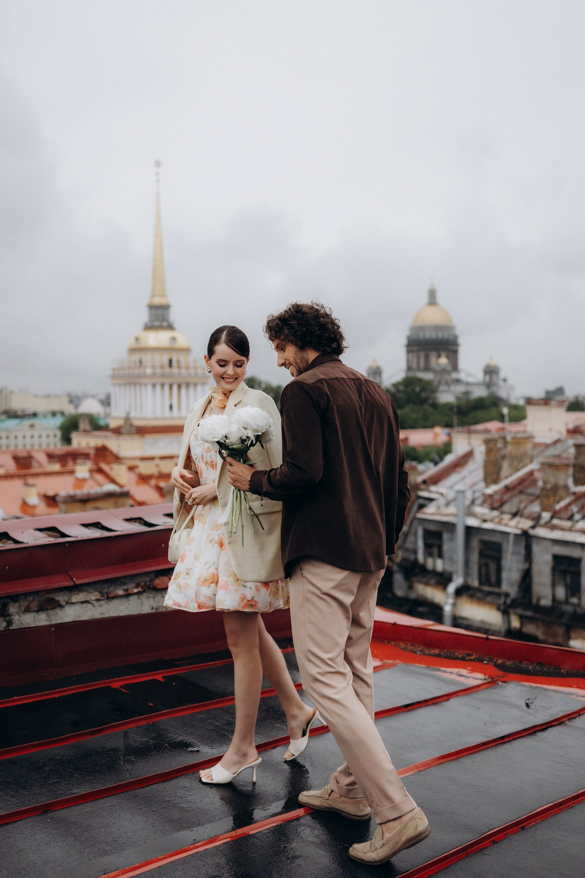 Love Story — крыши Санкт-Петербурга. Диана и Никита.