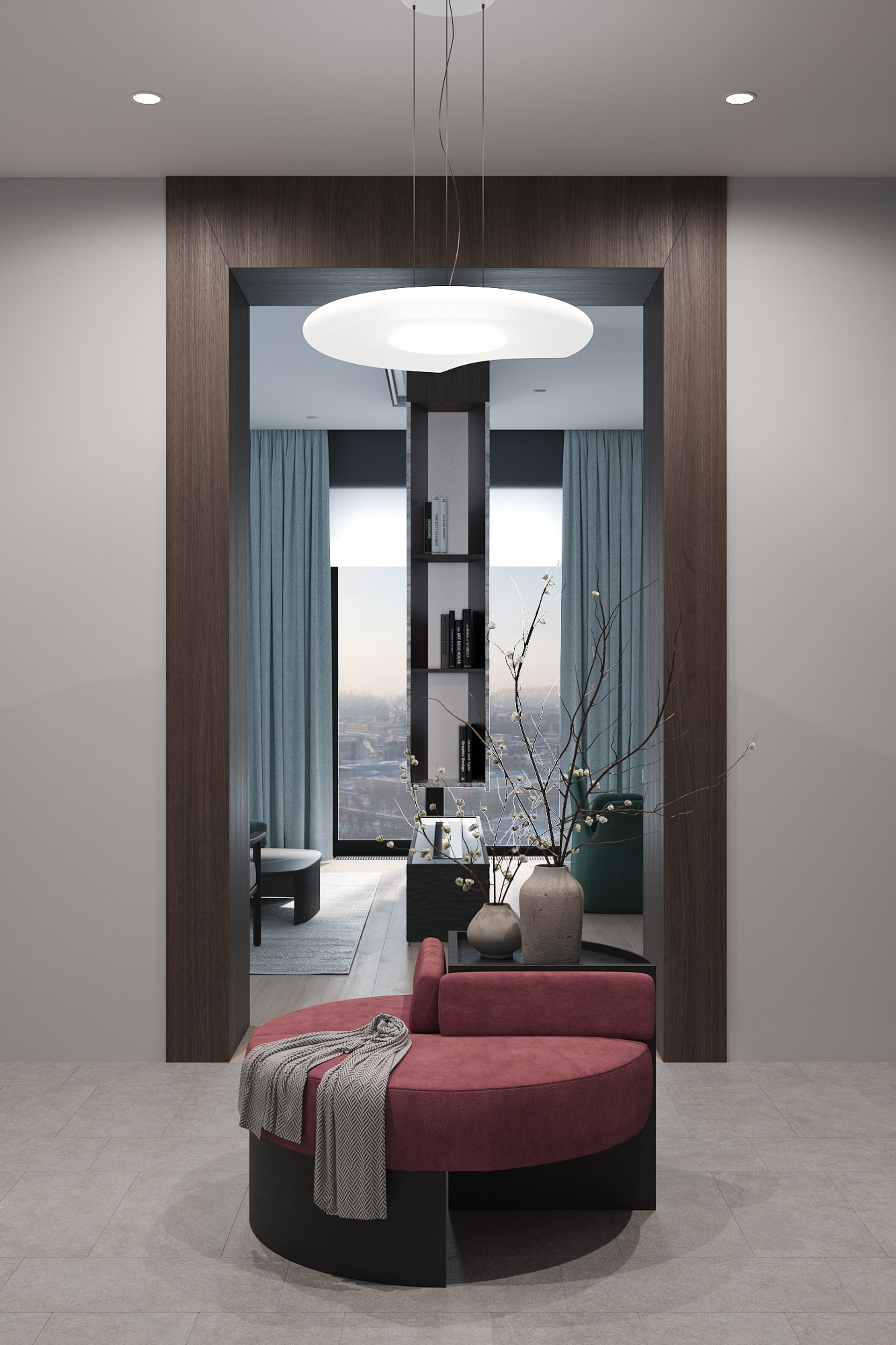 Силуэты зимы. Квартира 138 м²