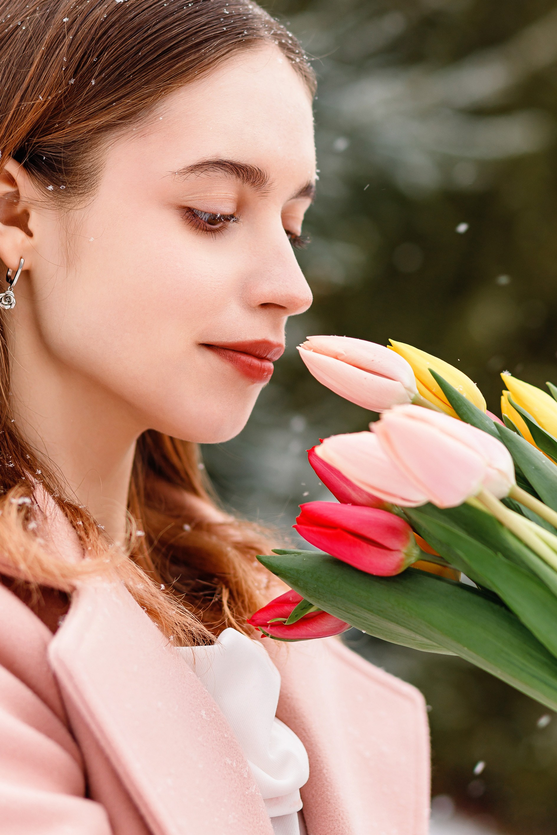 Фотосессия с&nbsp;тюльпанами